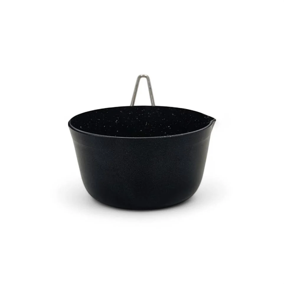 Leydi 18cm Marble Saucepan Black - Image 2