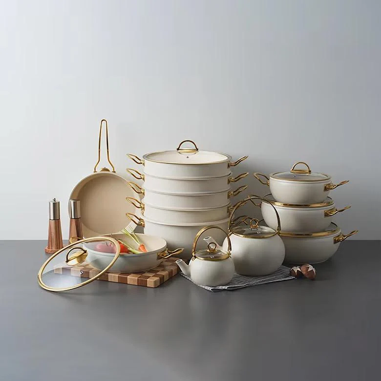 Leydi 23 Piece Cookware Set Ivory - Image 2