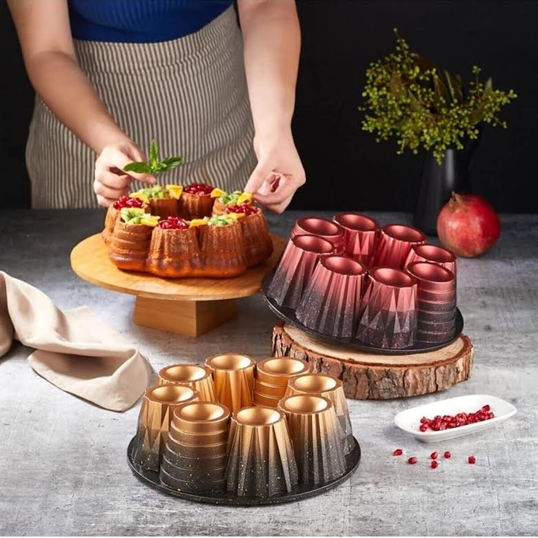 Galaksi Sarı 26cm Cake Mould Gold - Image 3