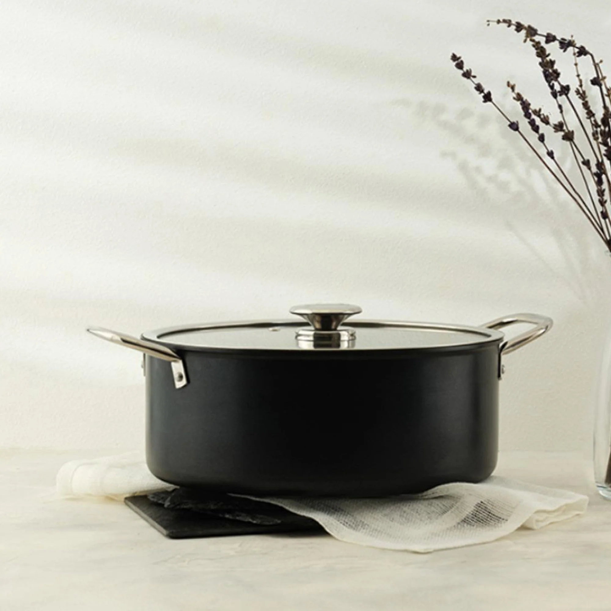 Leydi Mia Derin 26cm Deep Casserole Black - Image 2