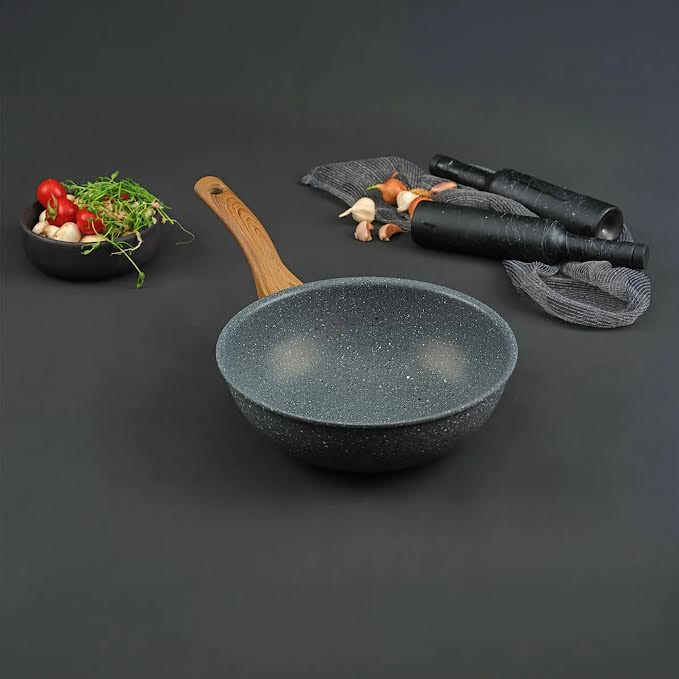 Leydi Natura 28cm Wok Pan Grey - Image 2