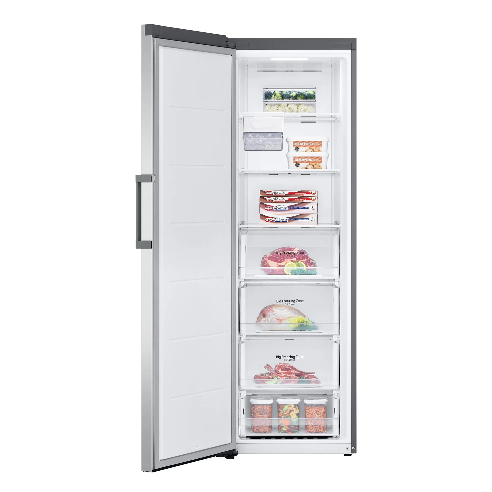 LG 324L Upright Freezer - Silver - Image 3