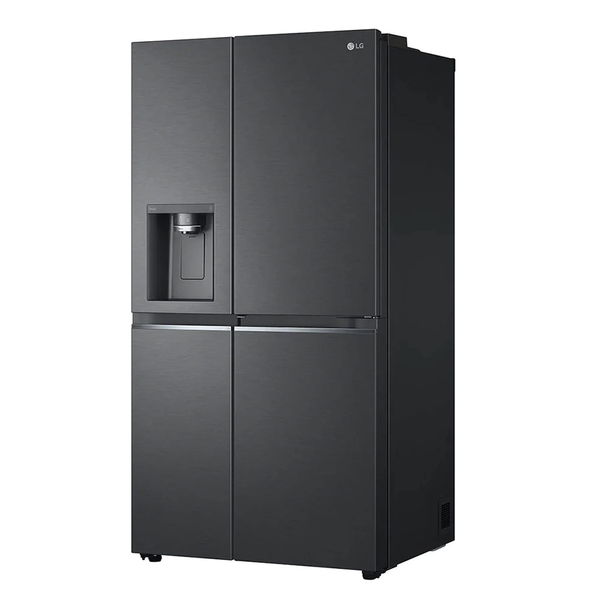 LG 611Lt Matt Black Steel Side by Side Refrigerator - Image 3