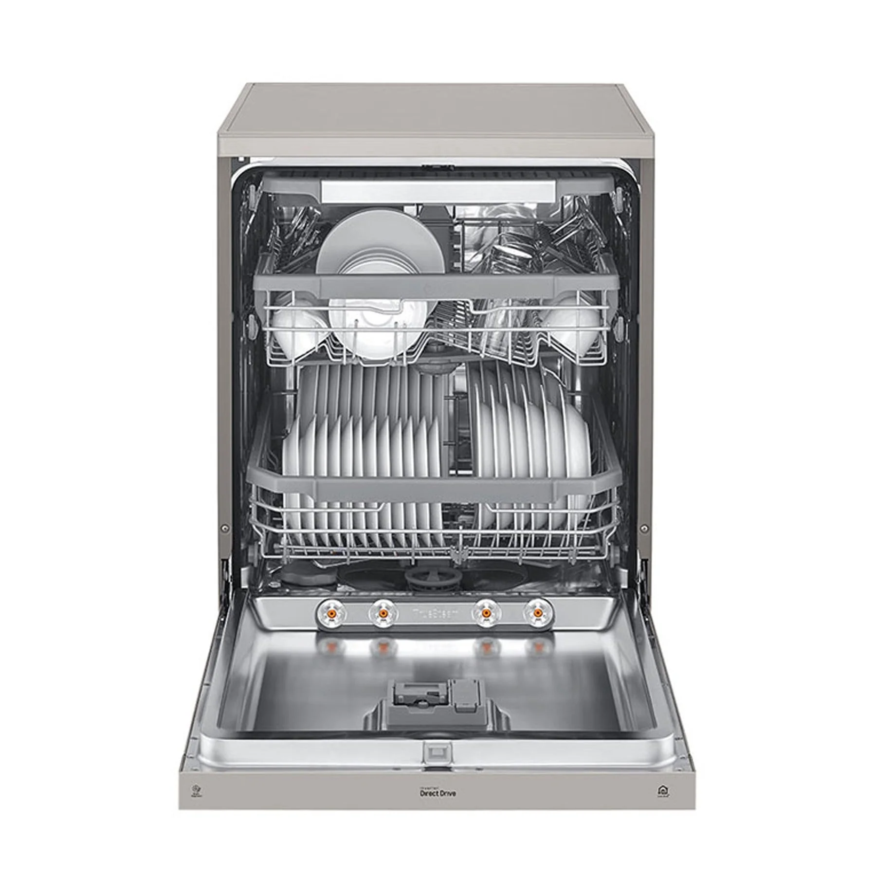 LG 14 Plate Platinum Silver QuadWash Dishwasher -Silver - Image 3