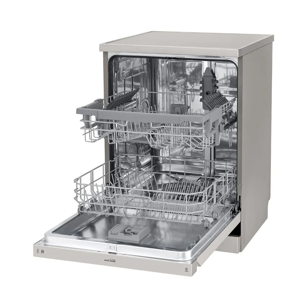 LG 14 Plate Platinum Silver QuadWash Dishwasher -Silver - Image 4