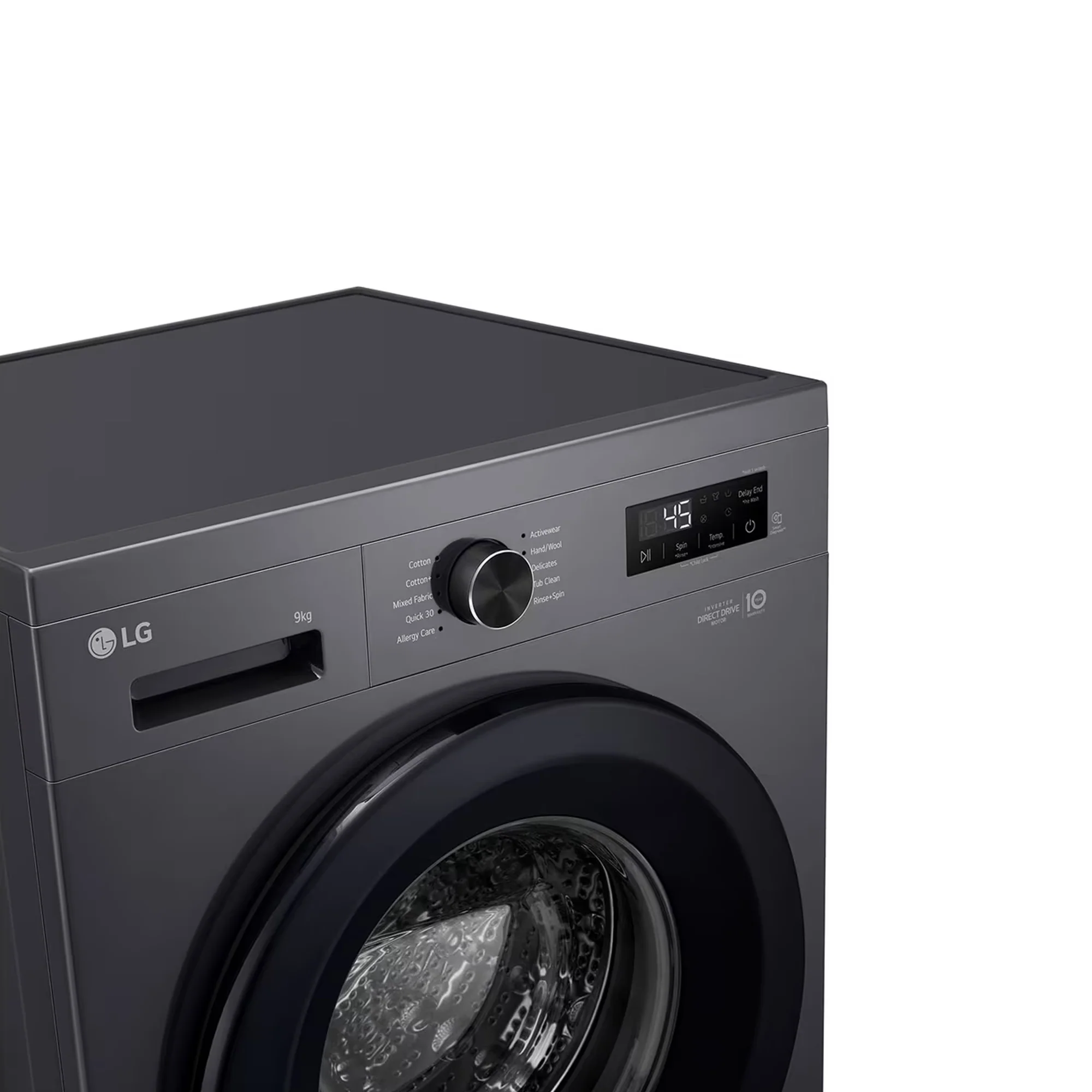 LG FRONT LOADER WASHING MACHINE 9KGMIDDLE BLACK - Image 2