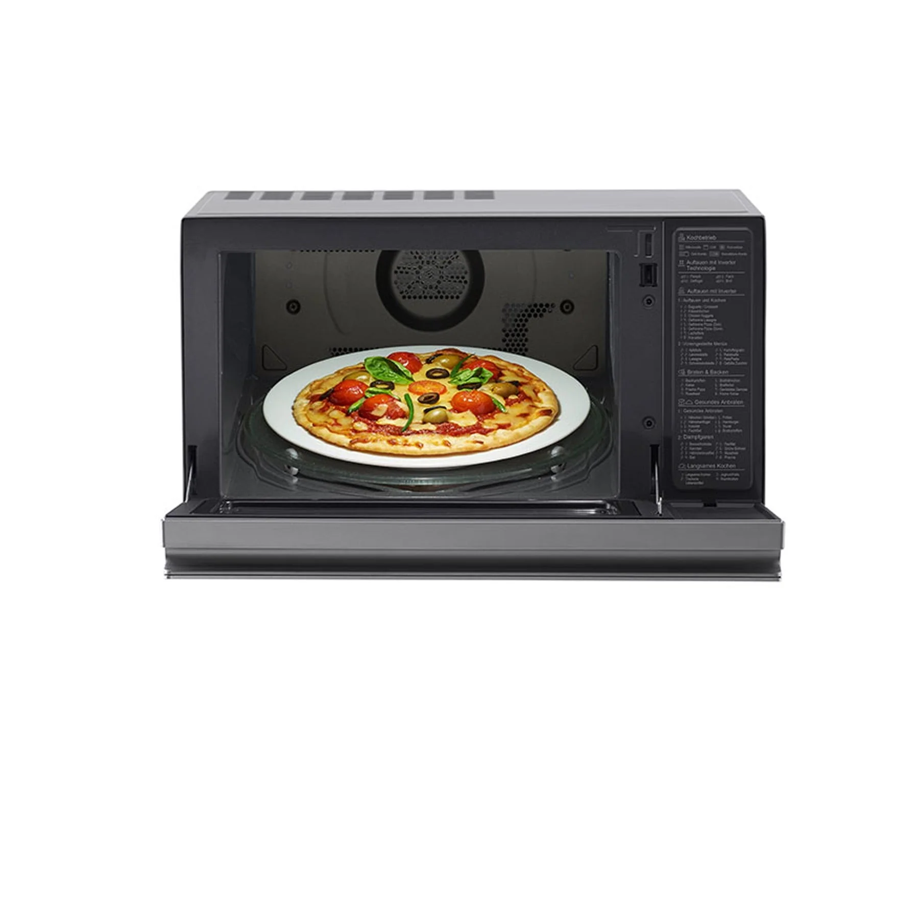 LG 39L Stainless Steel NeoChef Microwave - MJ3965ACS - Image 4