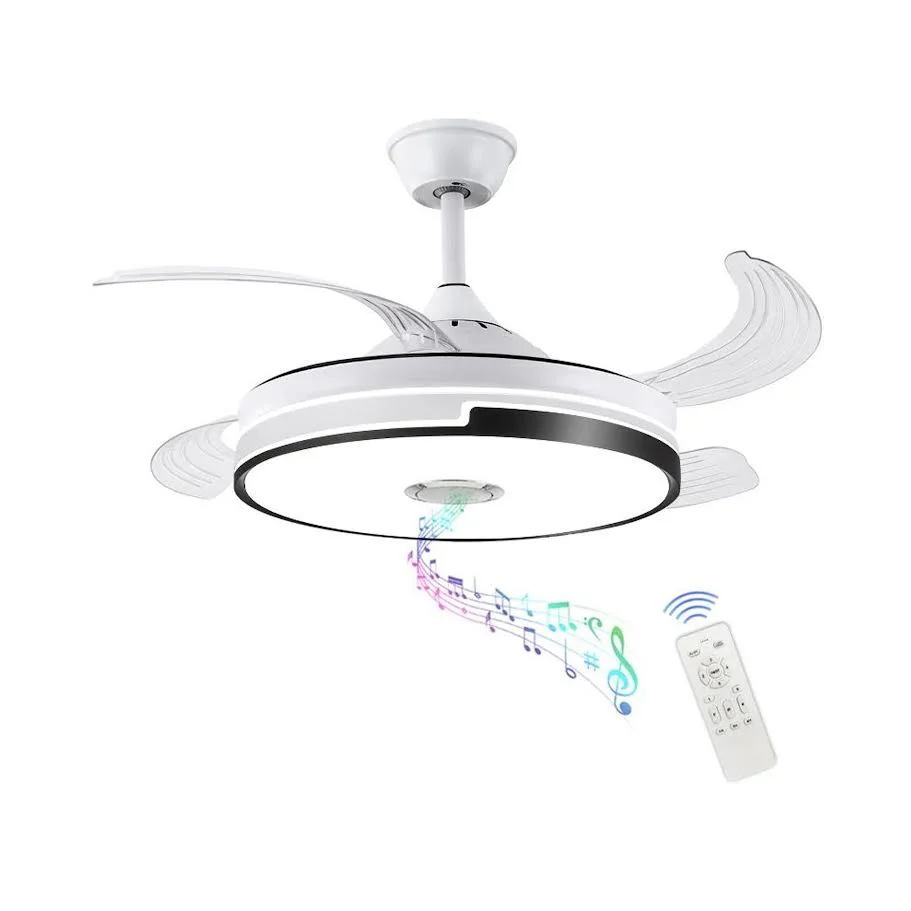 Multipurpose Retractable Ceiling Fan LED light with Bluetooth Speaker - Image 2