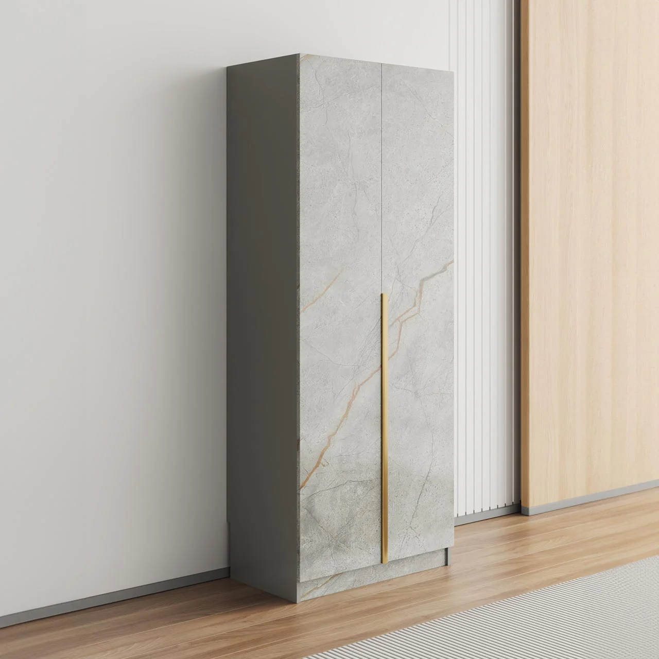 Marble 2 Door Wardrobe – Available In 2 Colours MW2DMAR - Image 2
