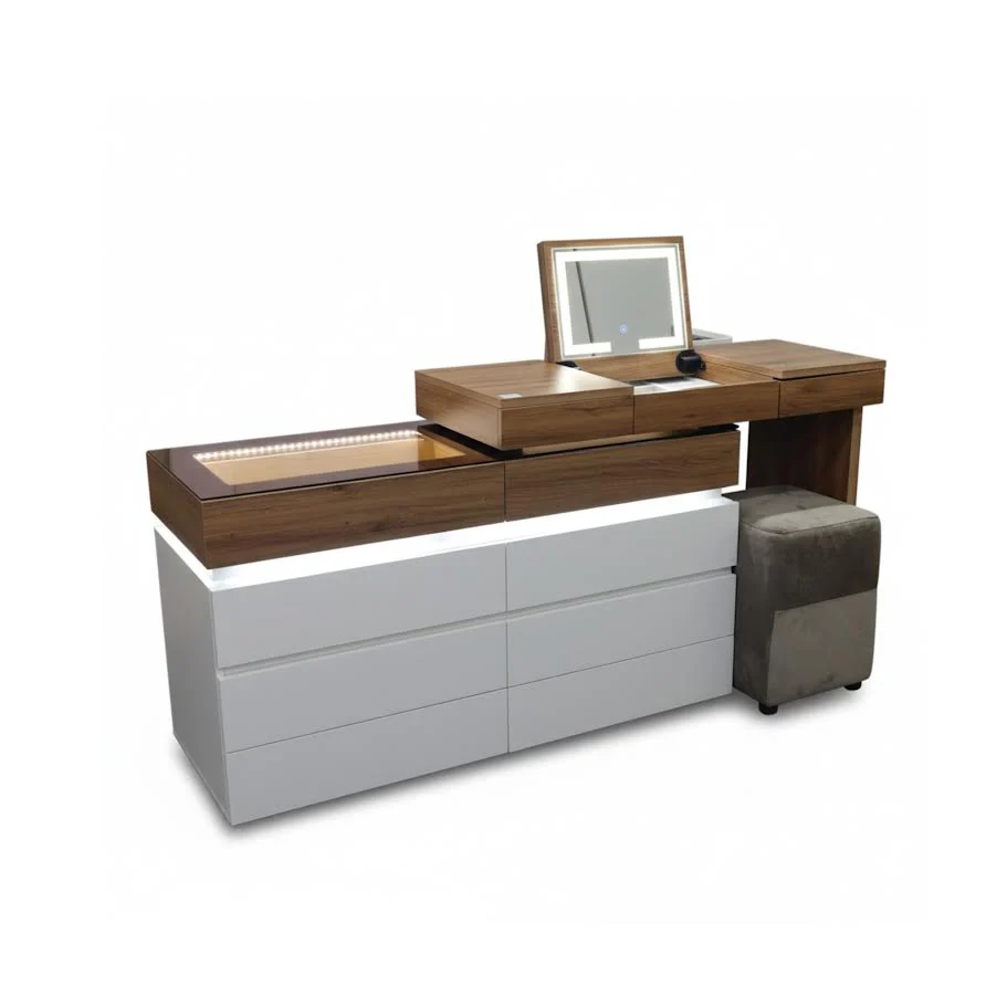 Marco Extendable Dressing Table Wooden Top CA0724