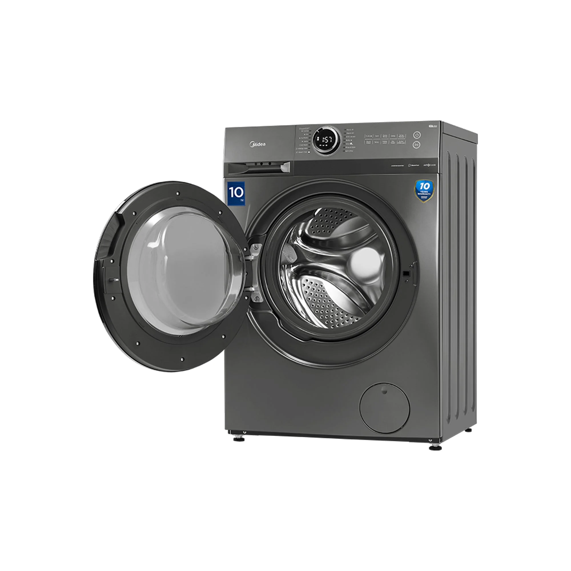 Midea 10kg Front Loader Washing Machine Titanium - Image 2