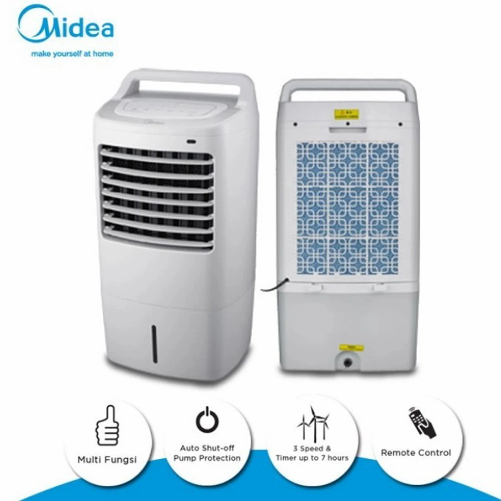 Midea 10L Air cooler AC120-16AR - White - Image 3