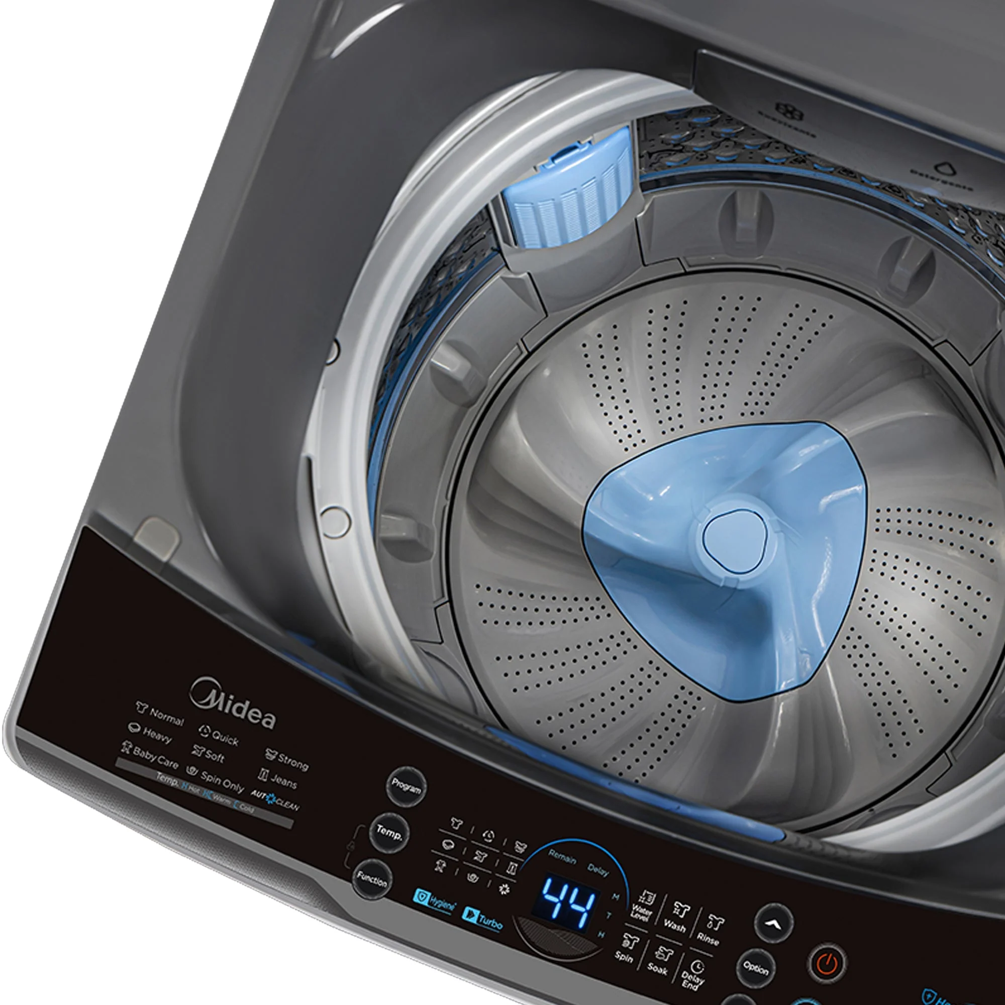 Midea 14kg Top Loader Washing Machine Titanium - Image 4