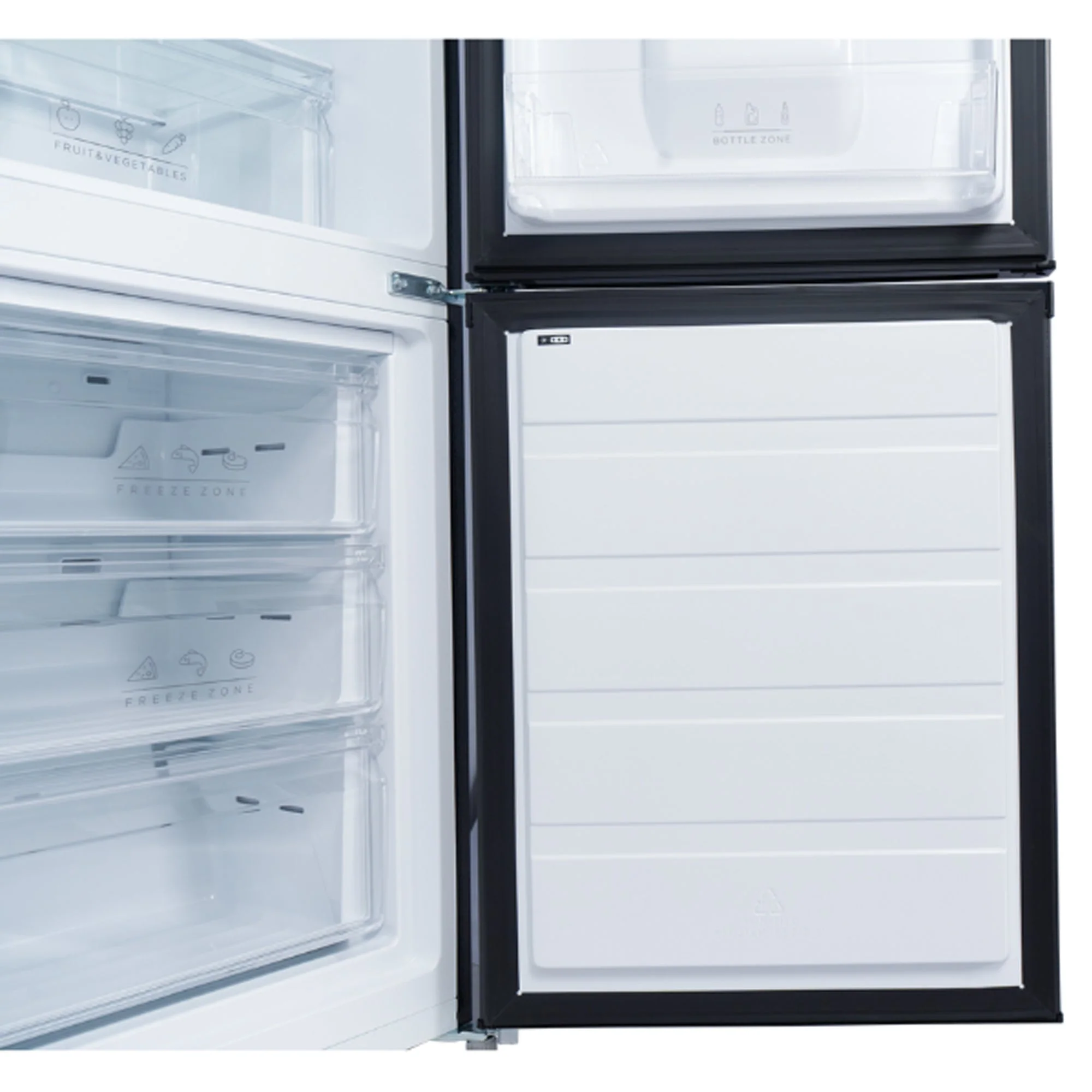 Midea 262L Frost Free Bottom Mount Fridge with Water Dispenser Dark Grey - Image 5