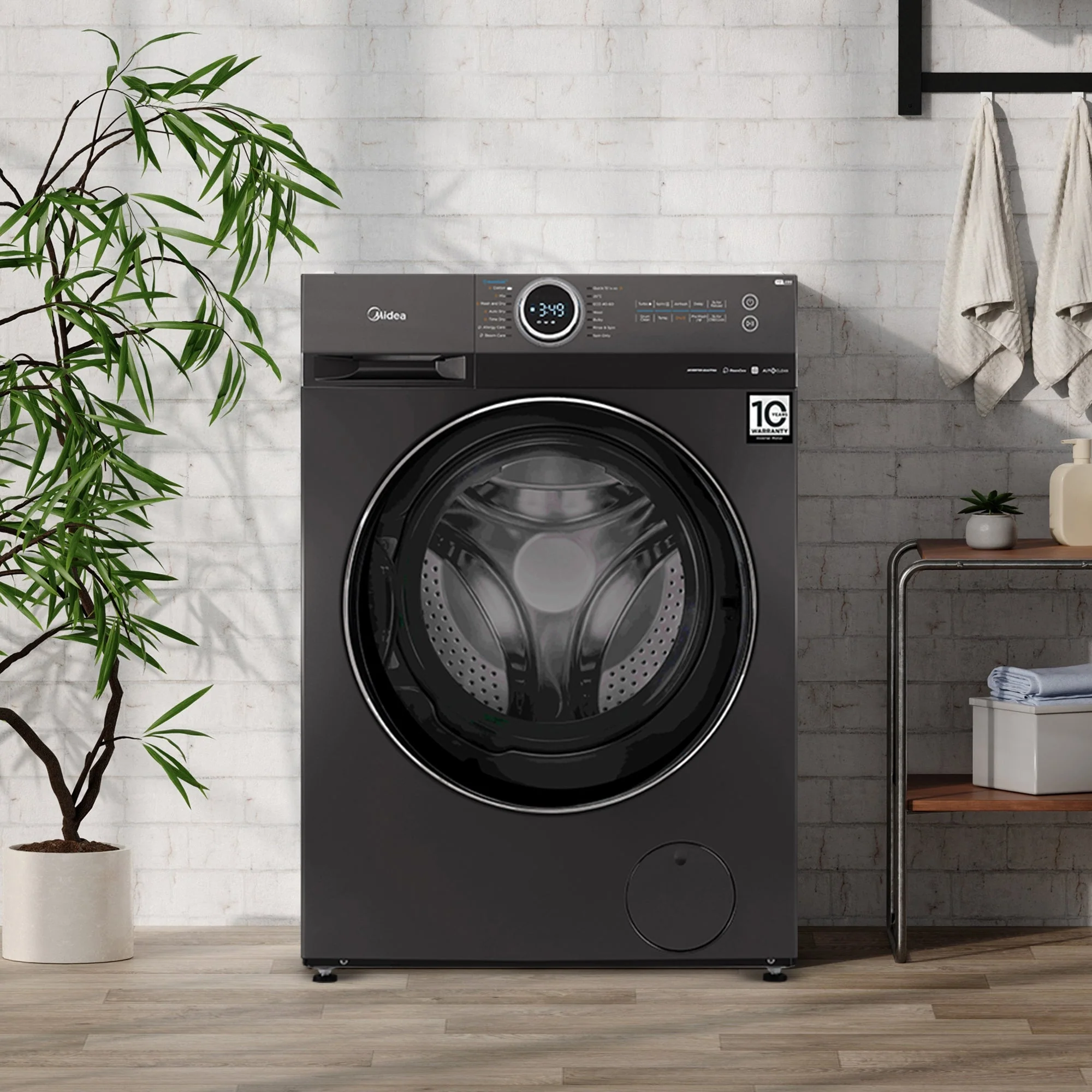 Midea 8/6kg Inverter Heat Pump Washer Tumble Dryer Titanium - Image 4