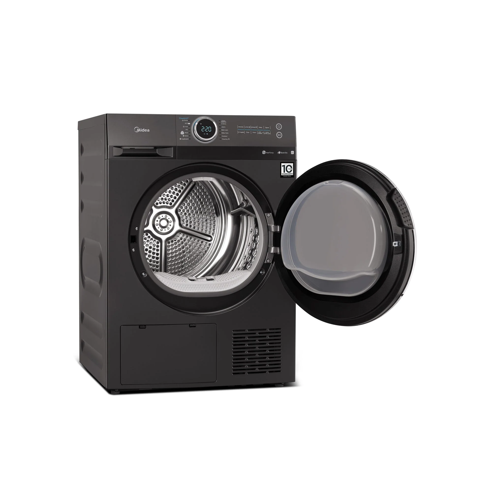 Midea 8kg Heat Pump Tumble Dryer with WiFi Titanium - Image 5