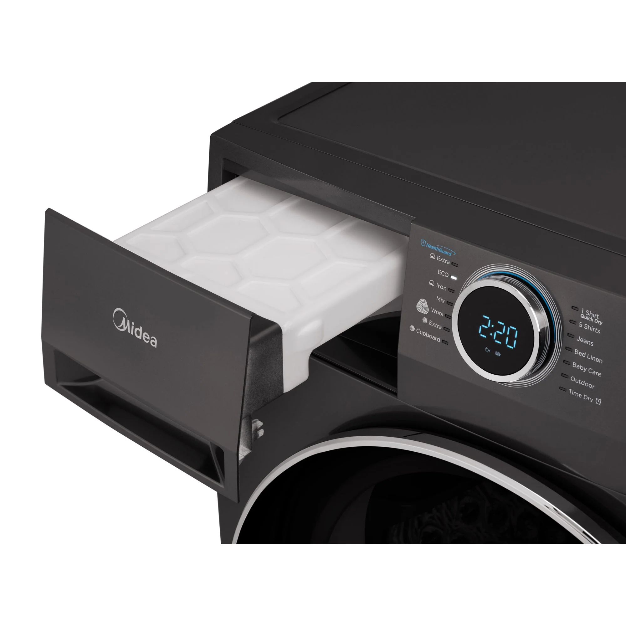 Midea 8kg Heat Pump Tumble Dryer with WiFi Titanium - Image 6