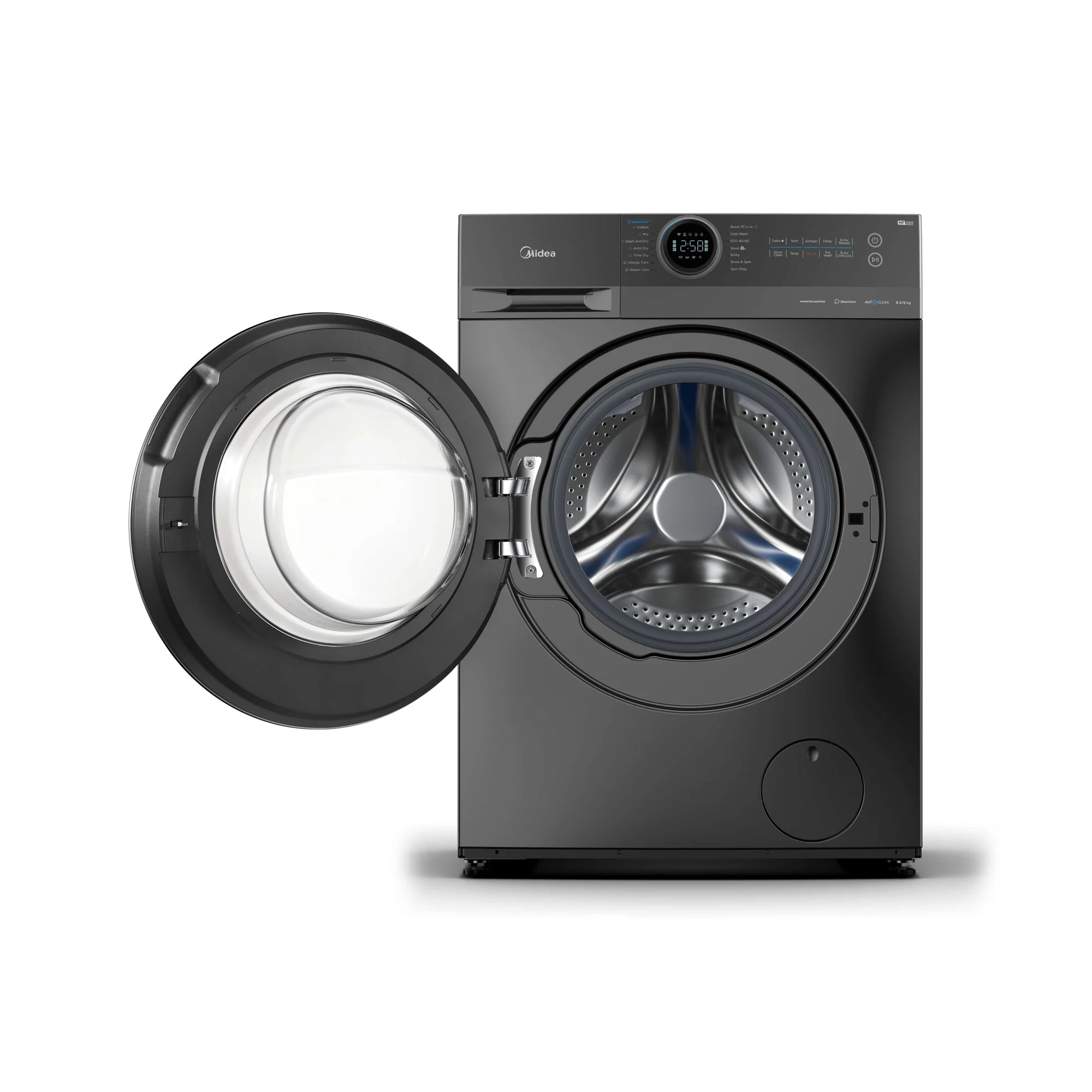 Midea Combo Washer Dryer 10Kg Wash-7Kg Dry Titanium - Image 4