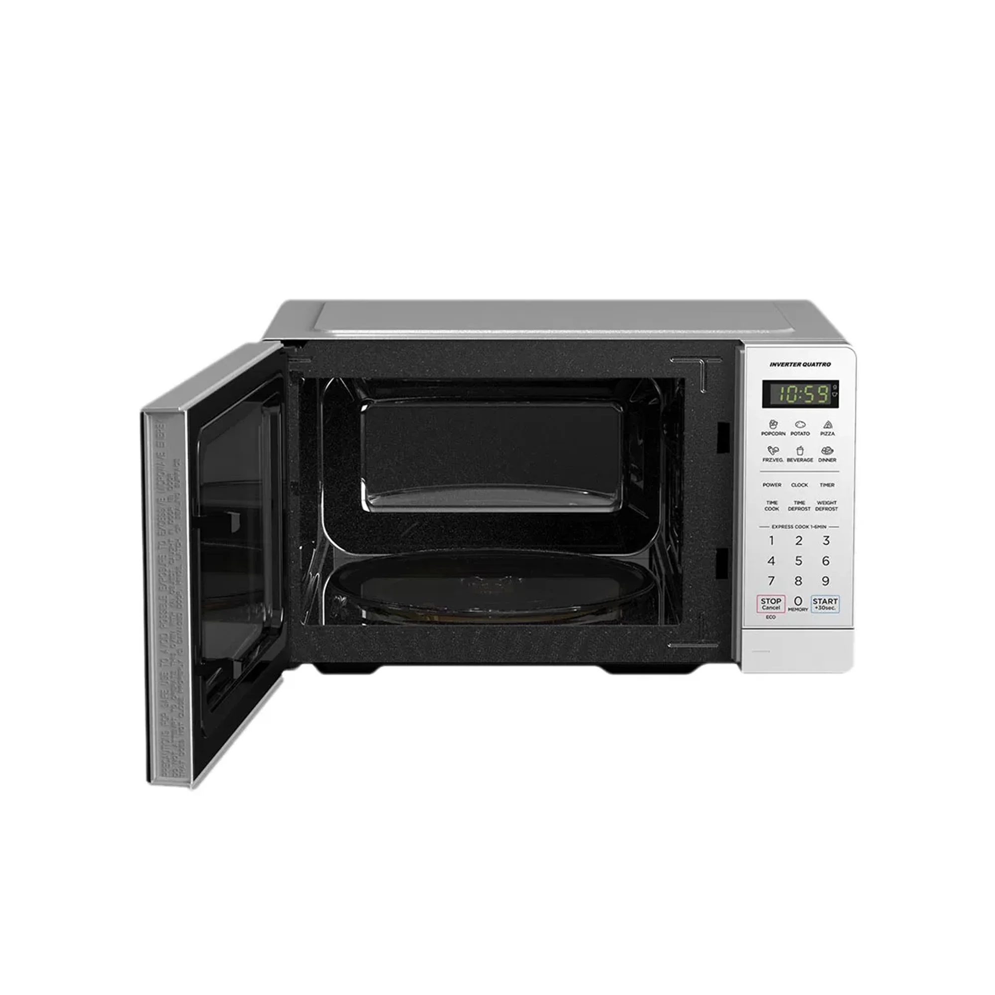 Midea Digital Smartwave Microwave Silver EM20 - Image 3