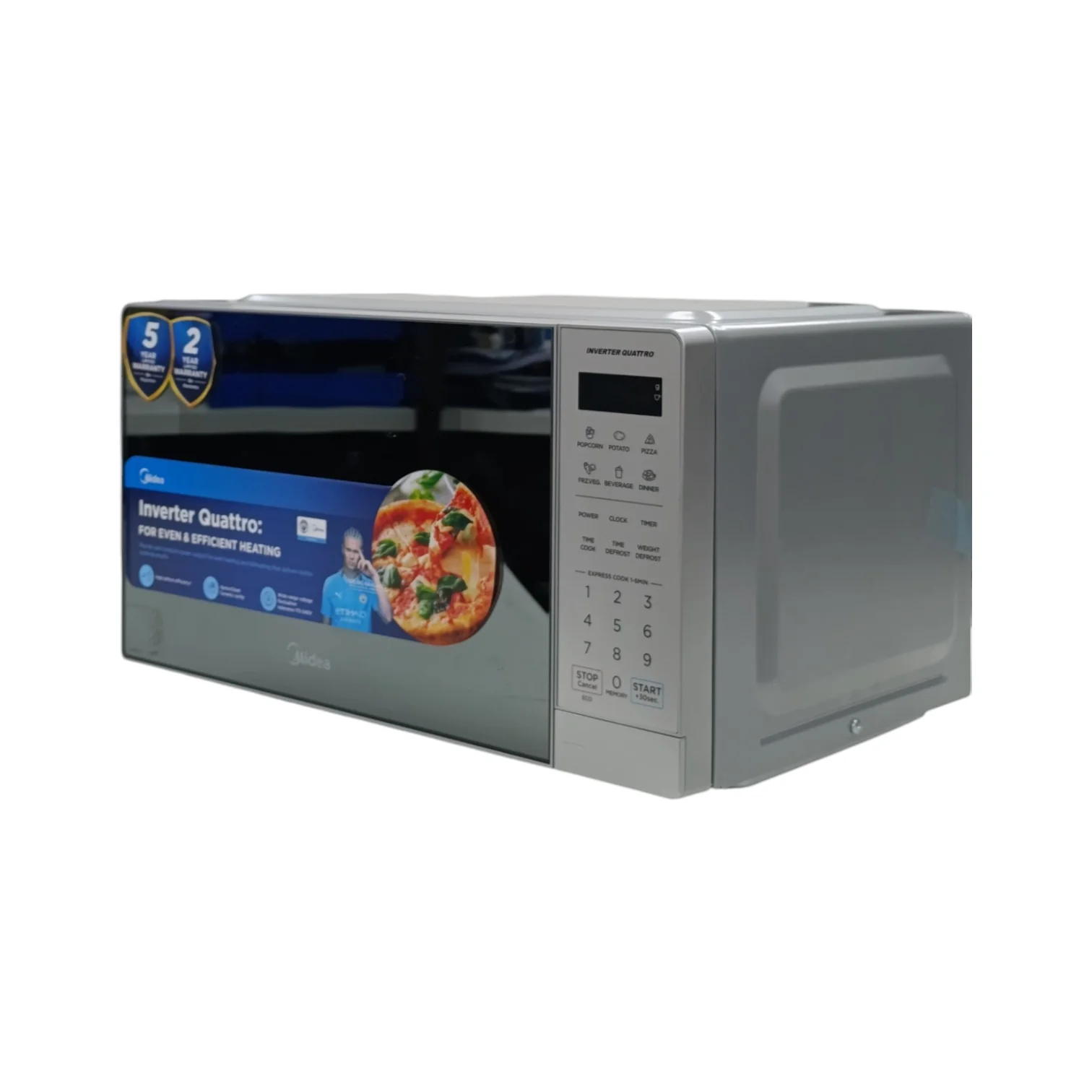 Midea Digital Smartwave Microwave Silver EM20 - Image 32