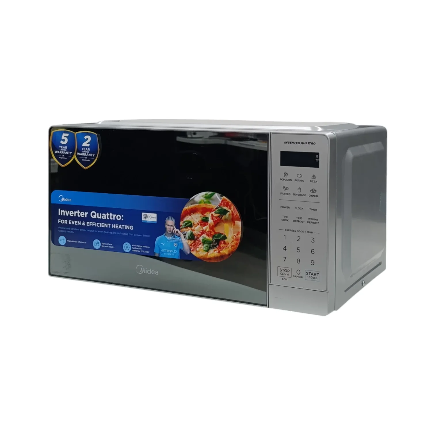 Midea Digital Smartwave Microwave Silver EM20 - Image 33