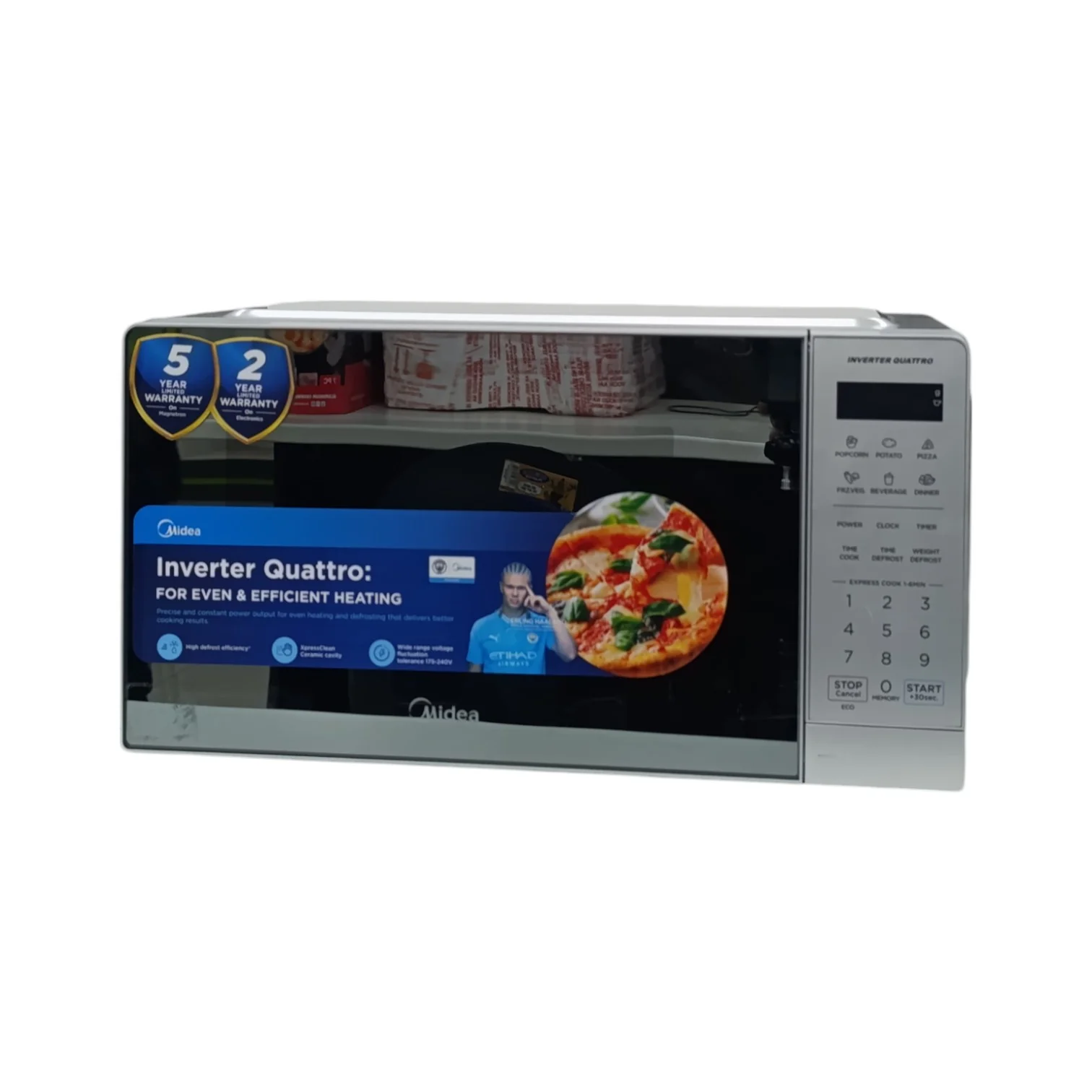 Midea Digital Smartwave Microwave Silver EM20 - Image 35