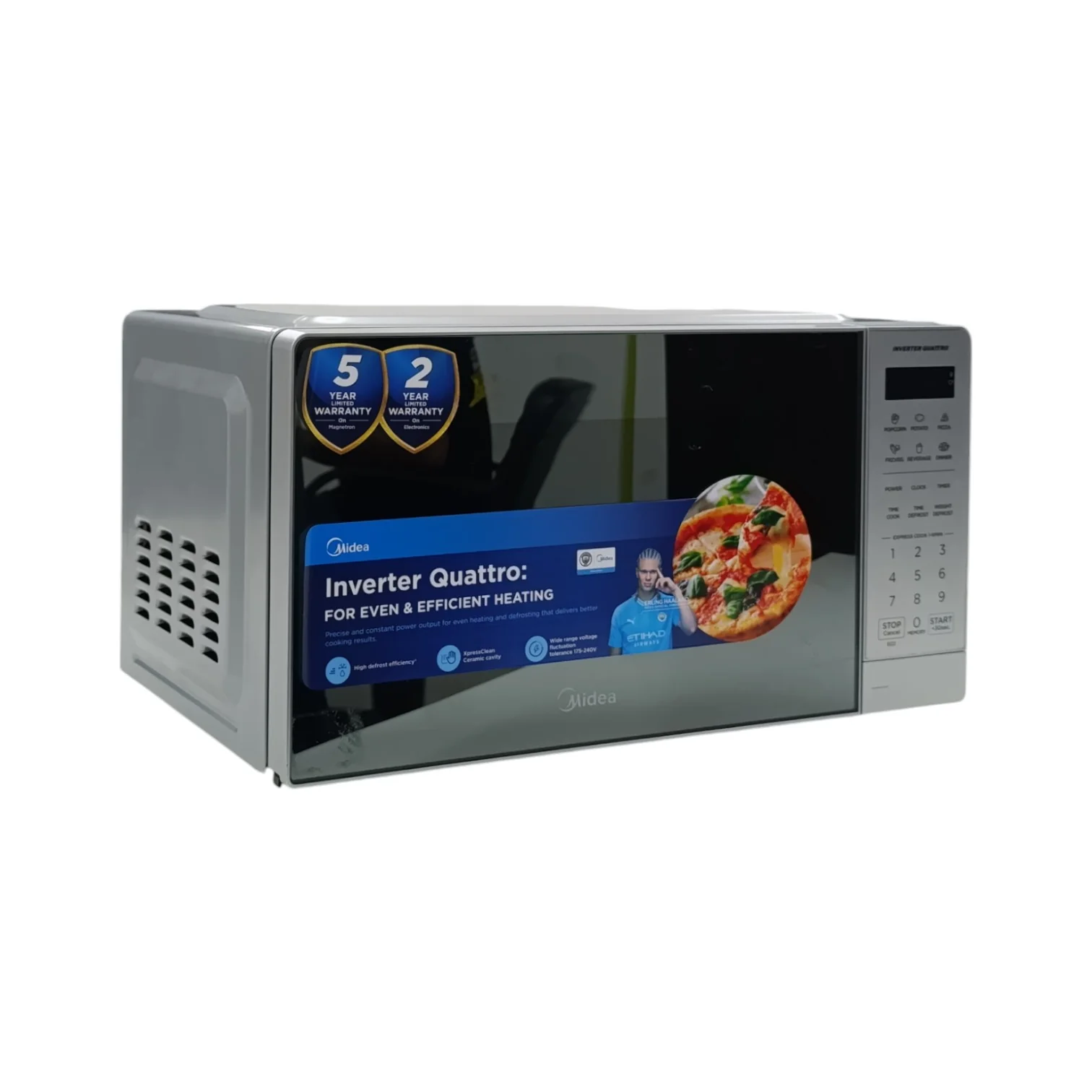 Midea Digital Smartwave Microwave Silver EM20 - Image 37