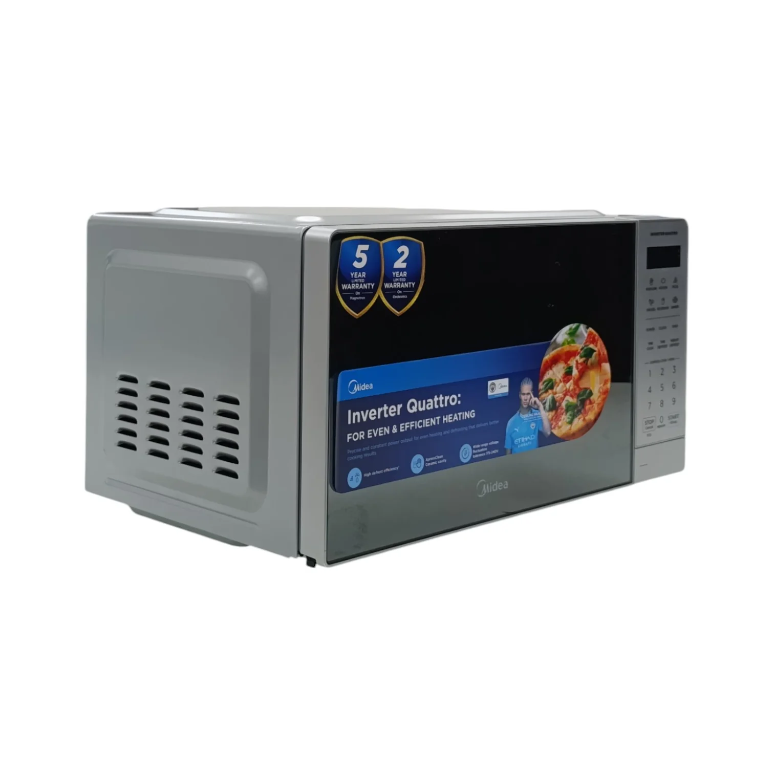 Midea Digital Smartwave Microwave Silver EM20 - Image 38