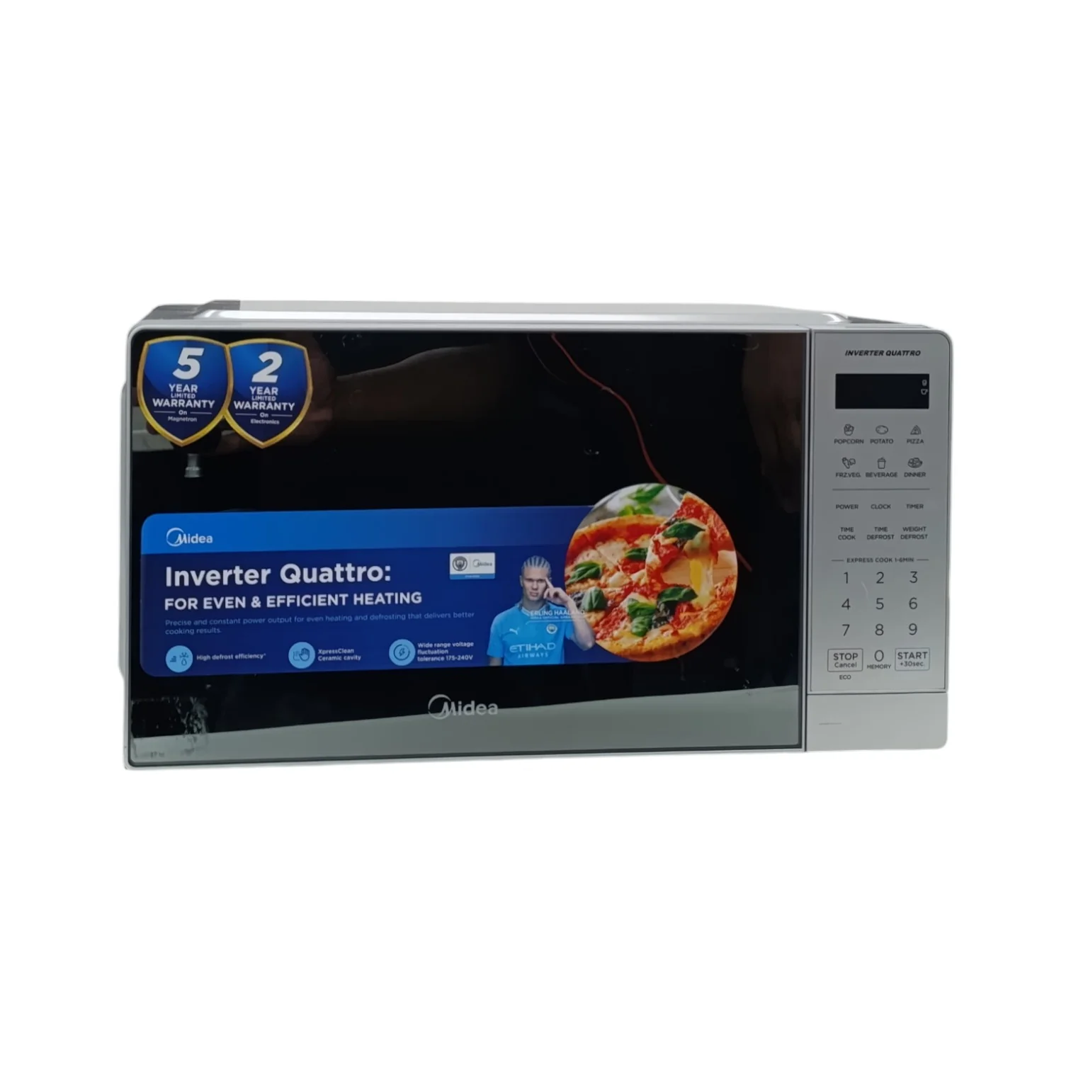 Midea Digital Smartwave Microwave Silver EM20 - Image 5