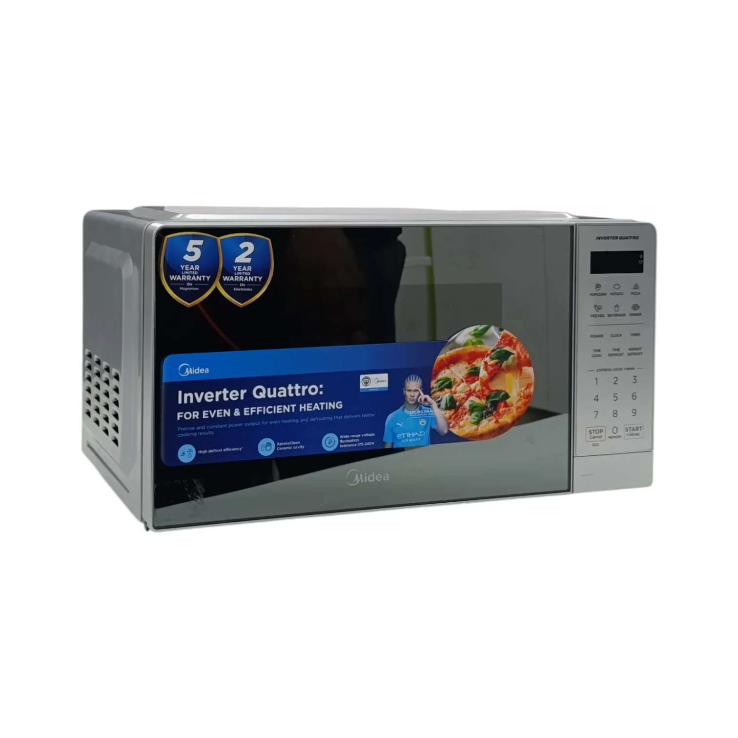 Midea Digital Smartwave Microwave Silver EM20 - Image 6