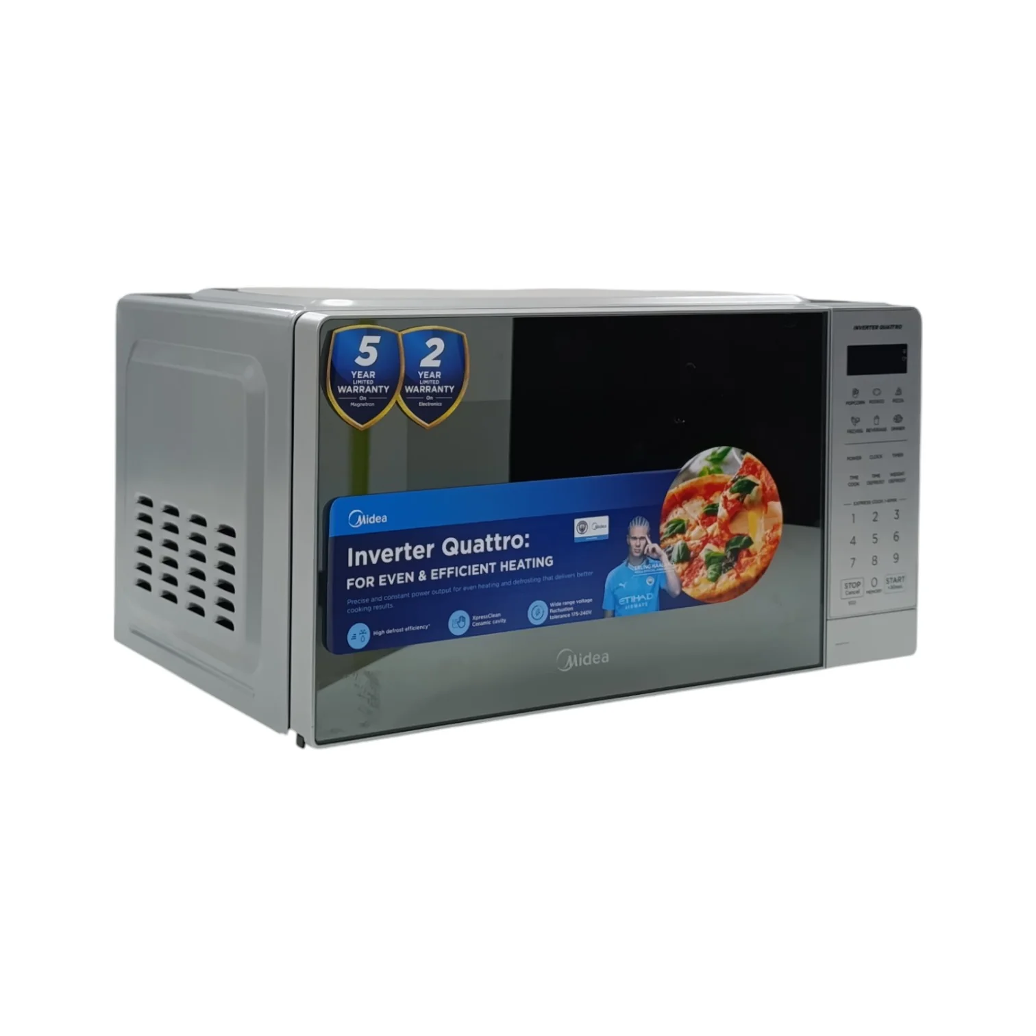 Midea Digital Smartwave Microwave Silver EM20 - Image 7