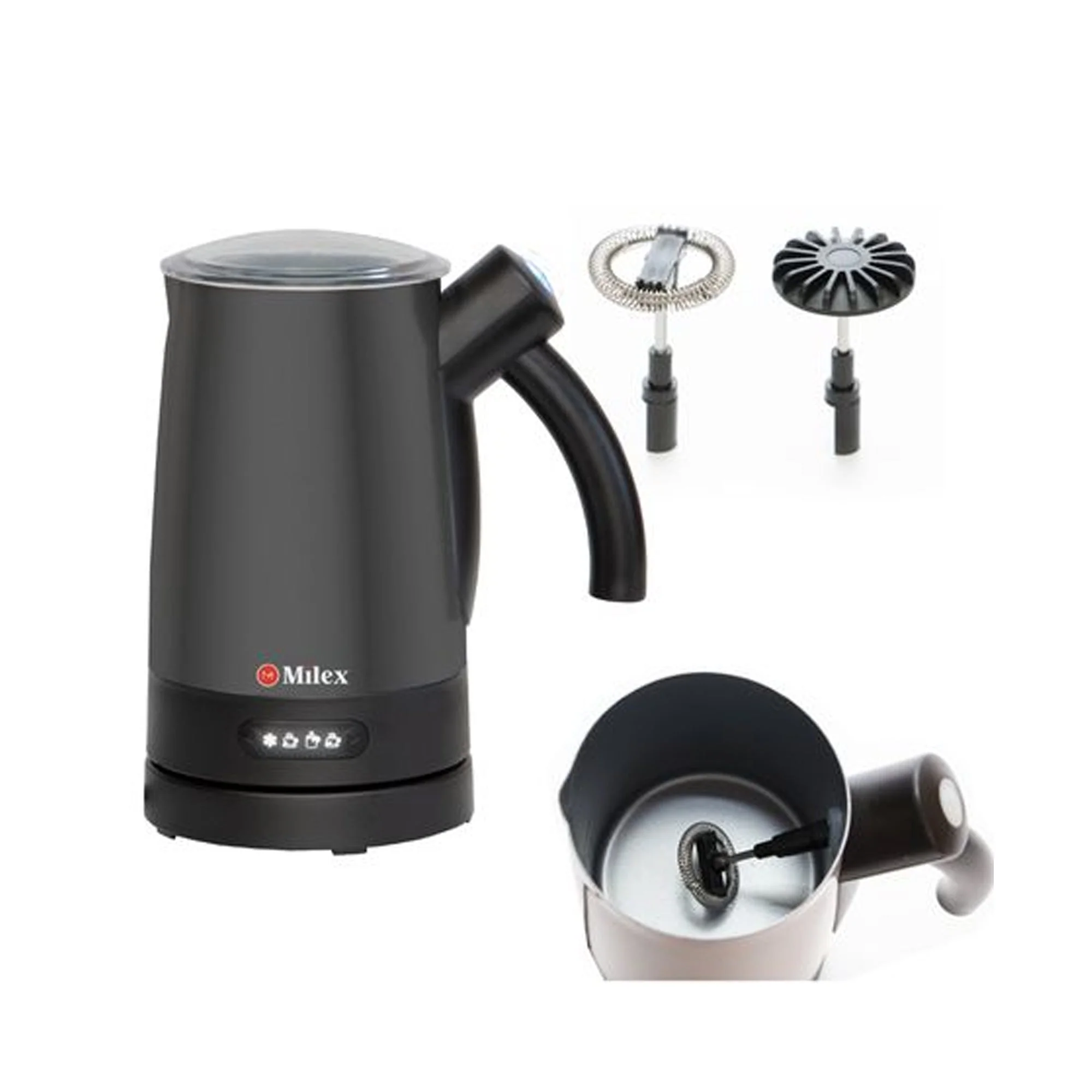 Milex Creamy Craft Milk Frother Black - Image 2
