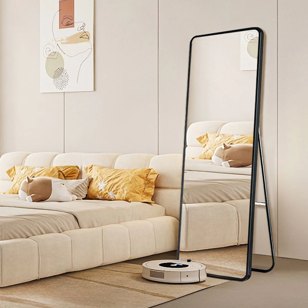 Freestanding Mirror Black - Image 2