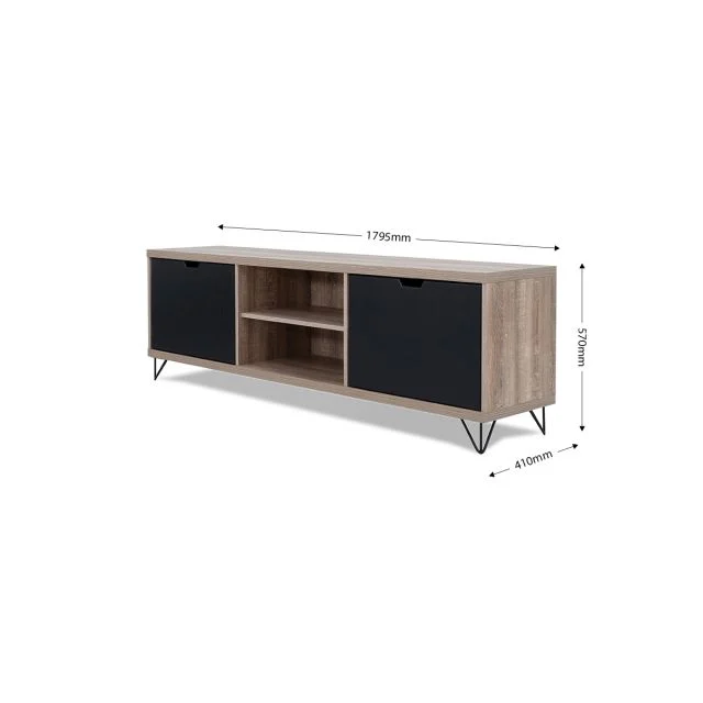 Morocco TV Stand - Black - Image 2