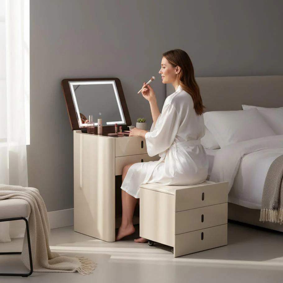 Multipurpose Chest of Drawers/ Dresser with Stool  8536 - Image 7