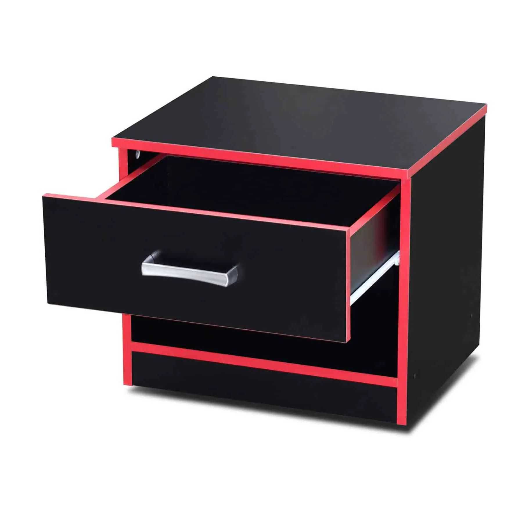 MW347 Nightstand – Black and Red - Image 2