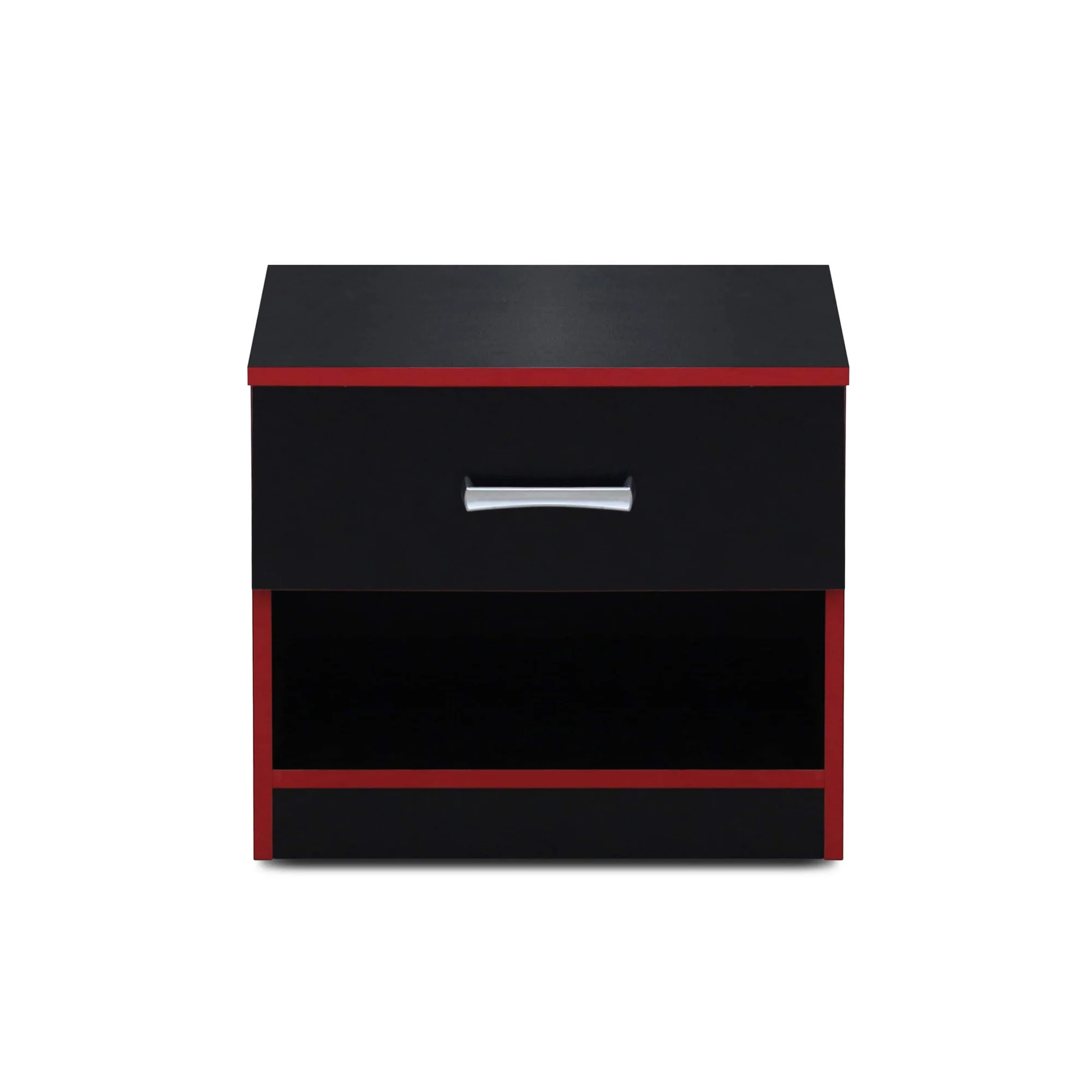 MW347 Nightstand – Black and Red - Image 3