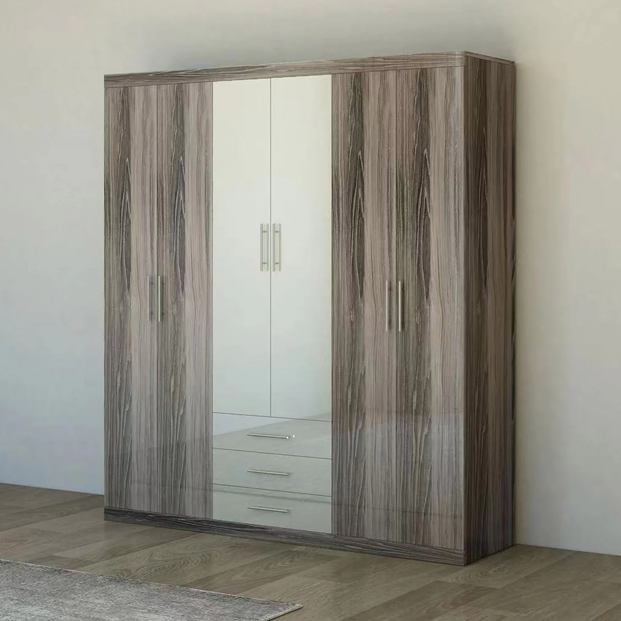 MW99 Modern 6 Door Wardrobe – Available In 2 Colours - Image 2