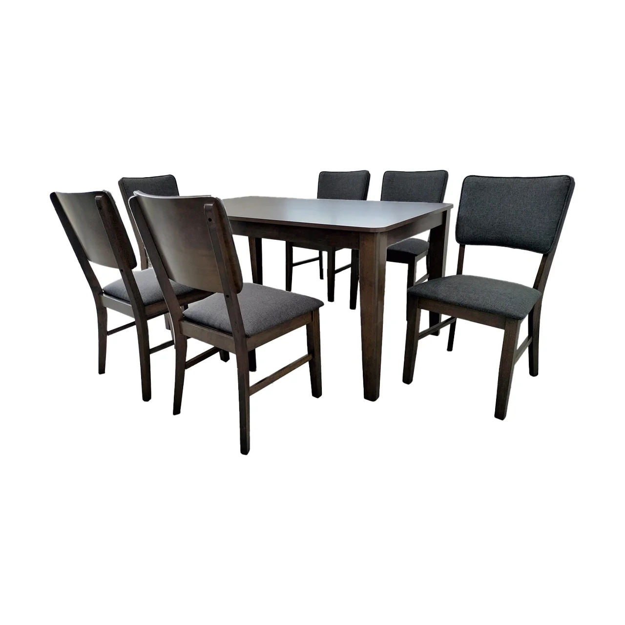 MWDRS36 Antique Grey Dining Set 1+6 - Image 2