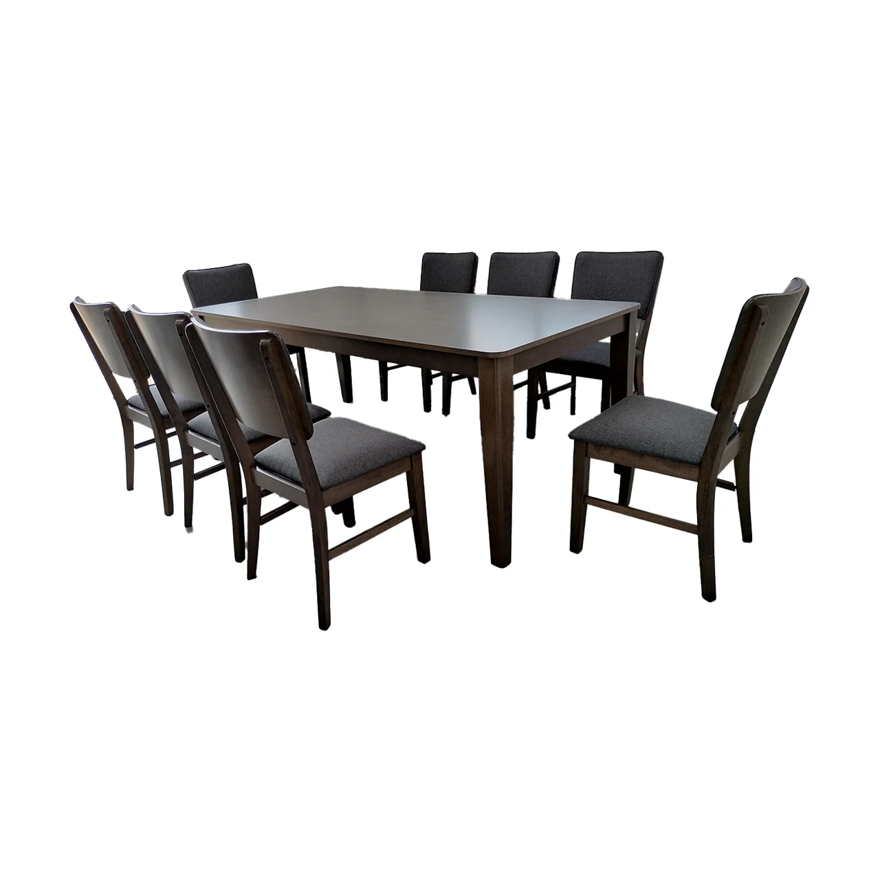 MWDRS38 Antique Grey Dining Set 1+8 - Image 2