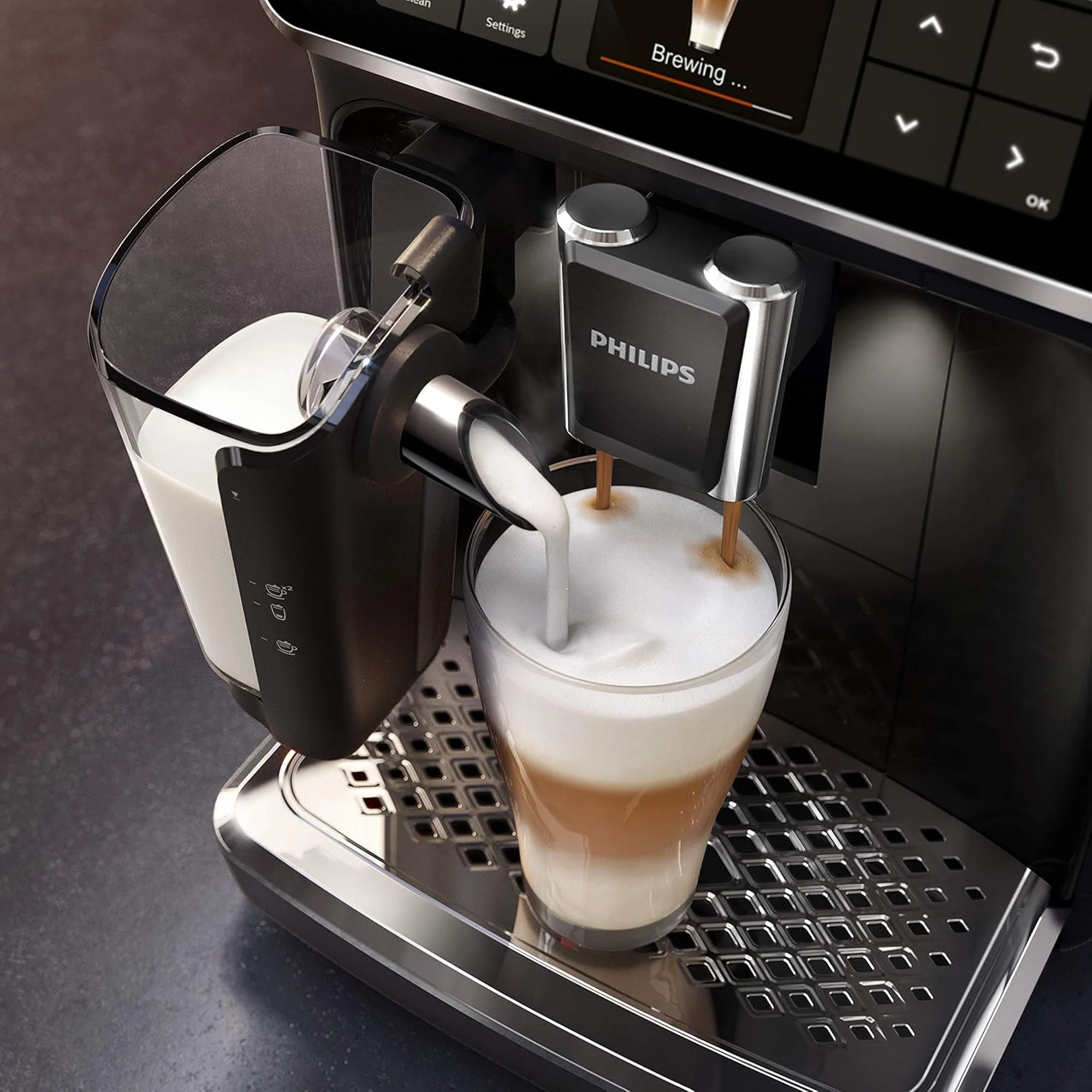 Philips 5400 Series Fully Automatic Coffee Machine Black - Image 4