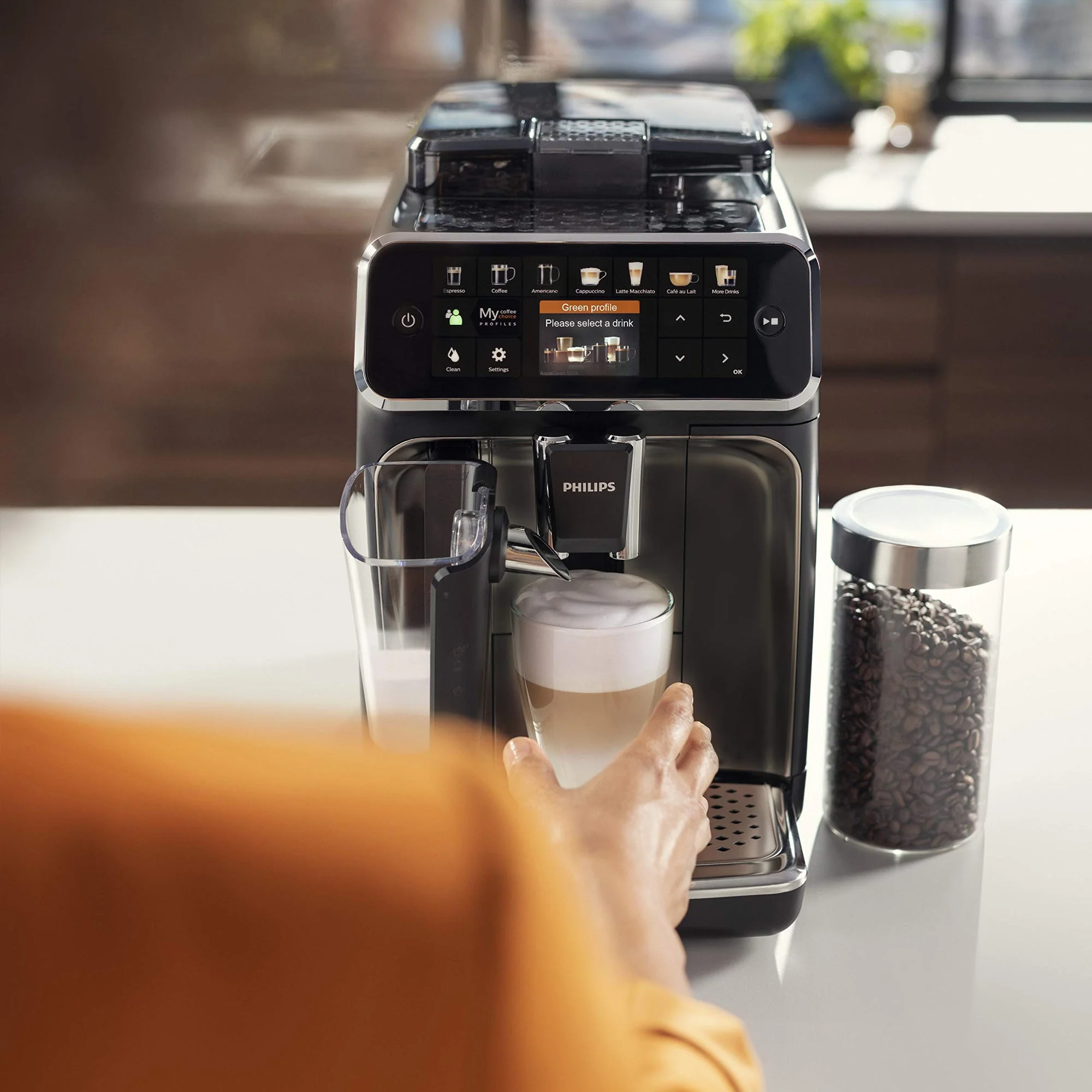 Philips 5400 Series Fully Automatic Coffee Machine Black - Image 5