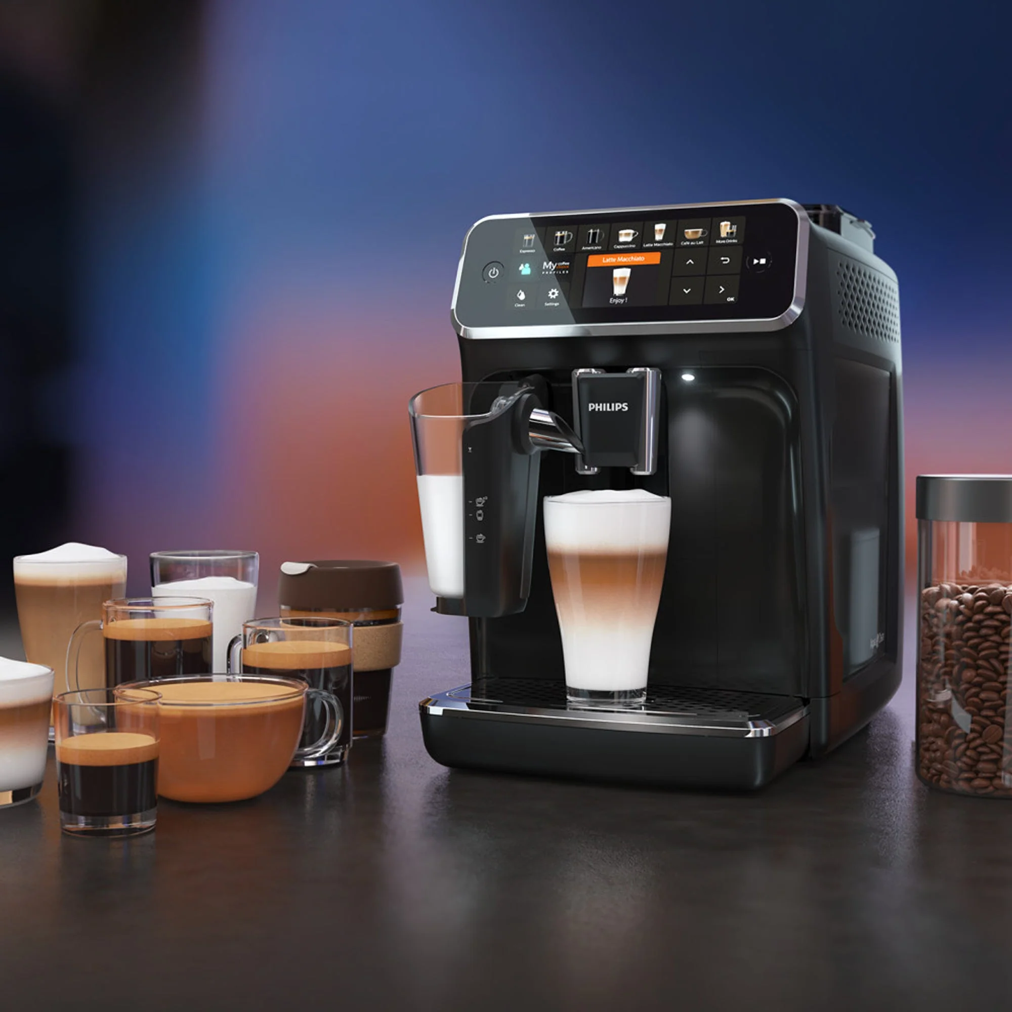 Philips 5400 Series Fully Automatic Coffee Machine Black - Image 6
