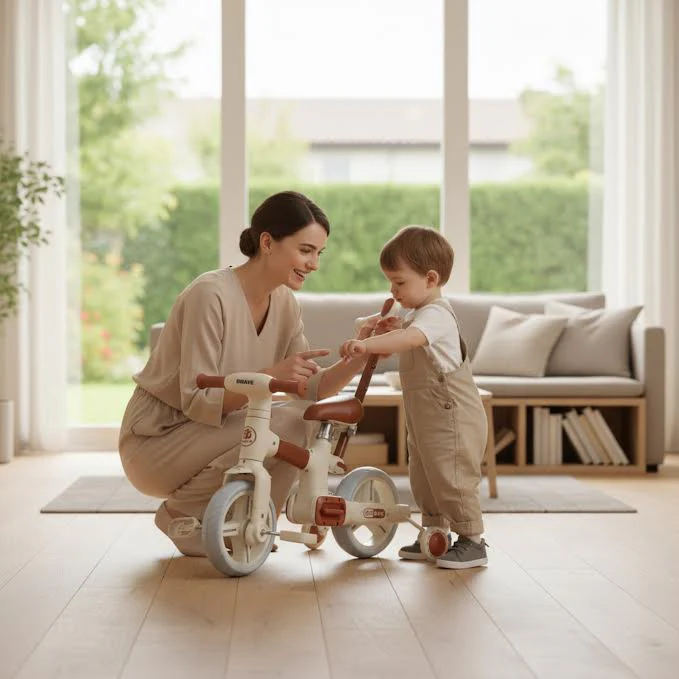 Push & Ride Tricycle Brown - Image 3