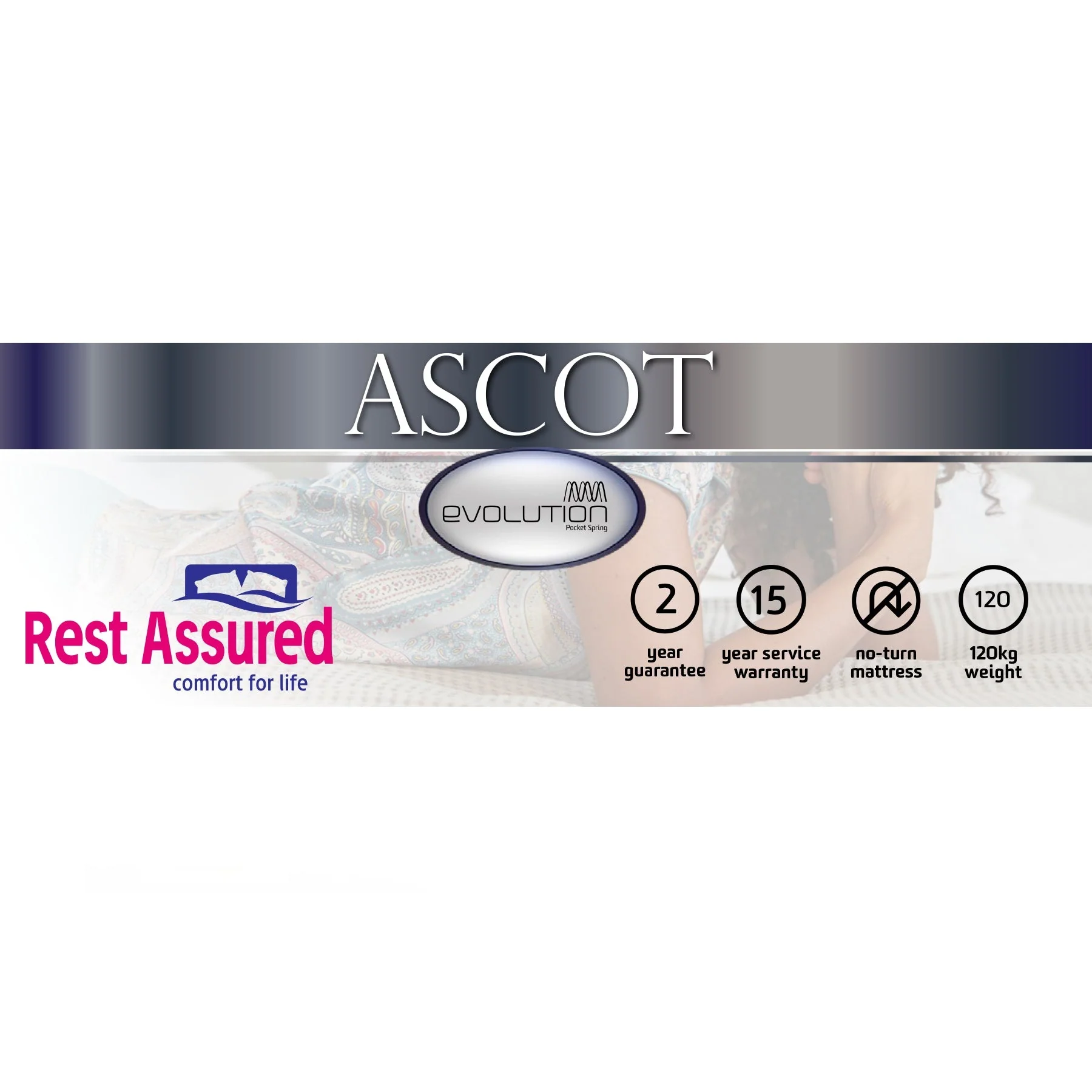 Rest Assured Ascot King Mattress & MJ Base - Image 2