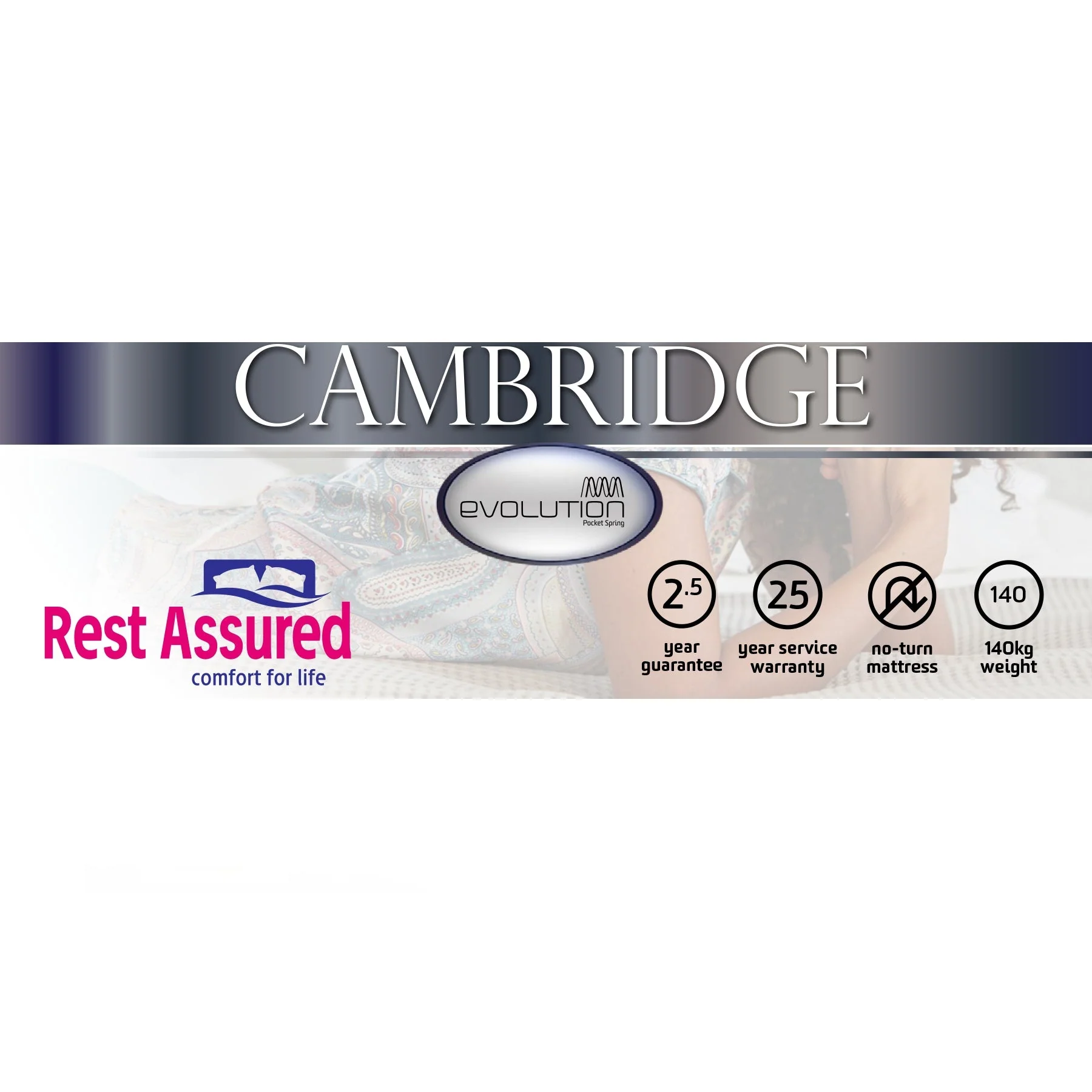 Rest Assured Cambridge Queen Bed - Image 2