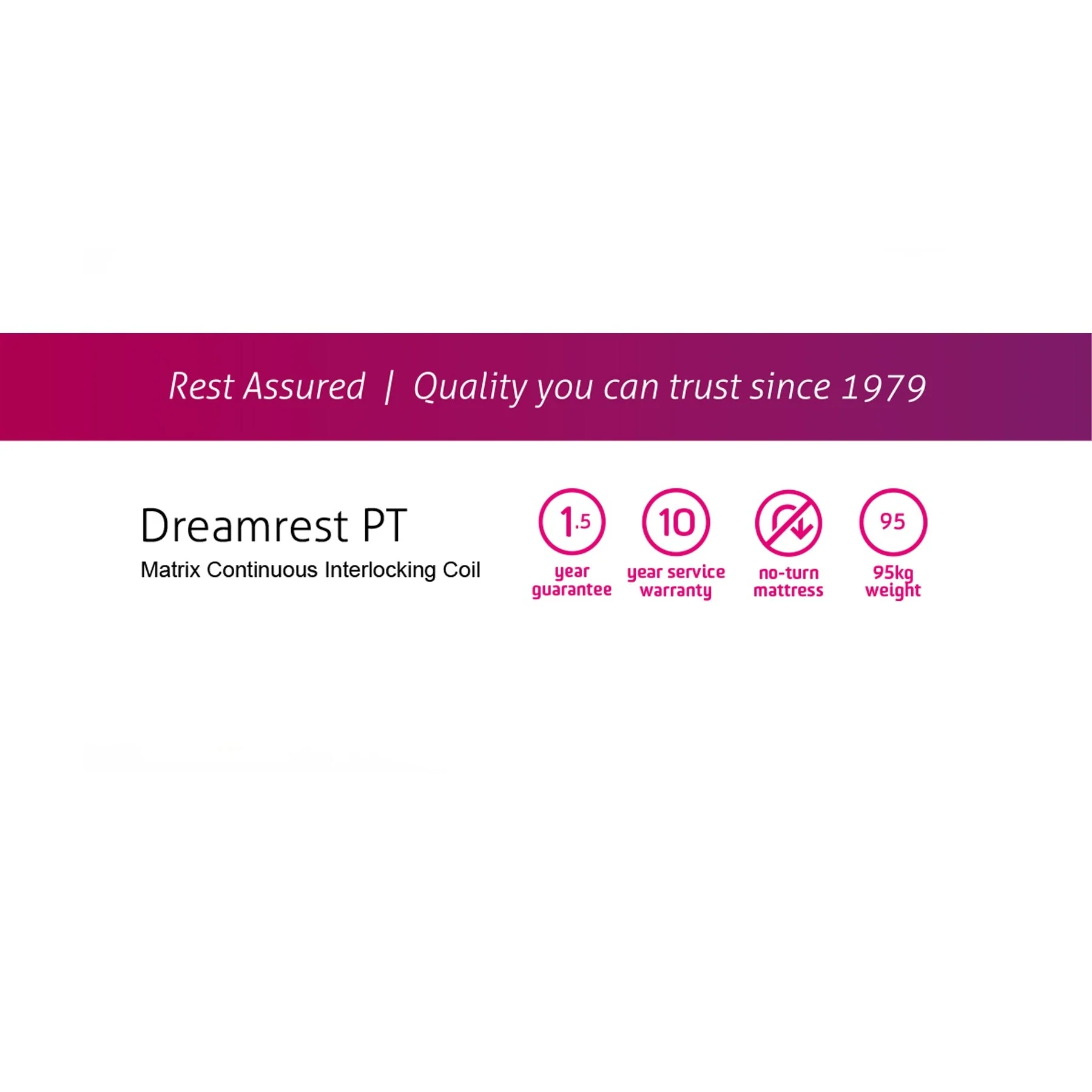 Rest Assured Max2 3/4 Mattress & MJ Base - Image 2