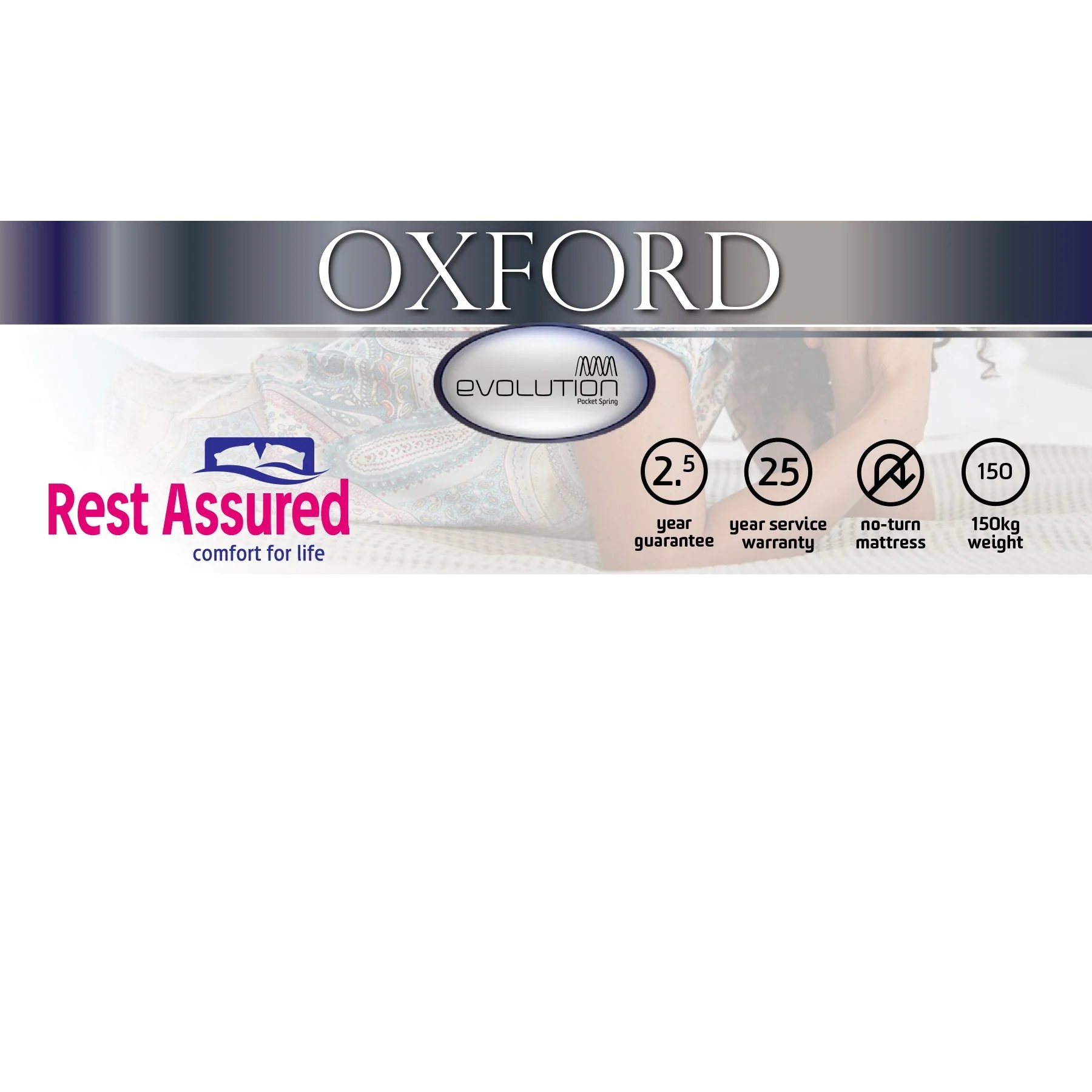 Rest assured Oxford King Mattress & MJ Base - Image 2