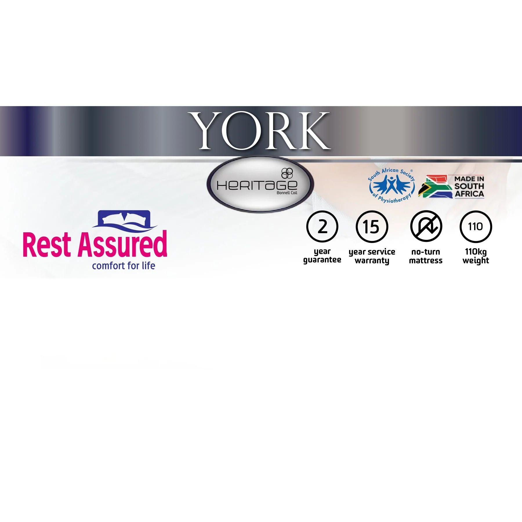 Rest assured York Mattress - Image 2