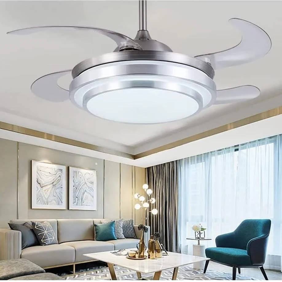 Retractable Ceiling Fan with LED Light  - Medium - Image 4
